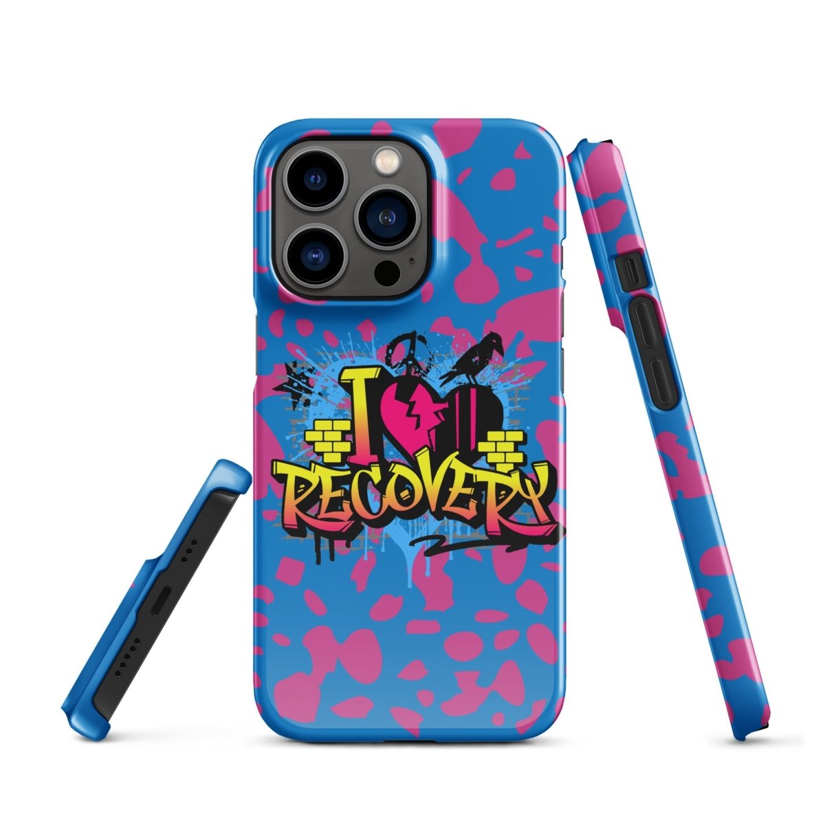 I Love Recovery iPhone Snap Case - Sobervation - Durable Protective Cover for iPhone - Perfect for Sober Living & Recovery Support