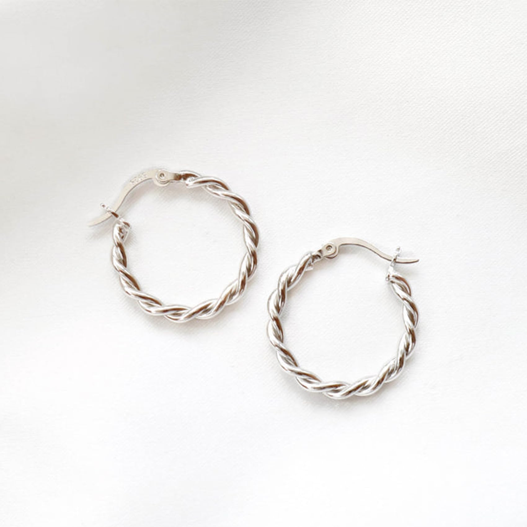 Twisted Gold Hoop Earrings for Women | Thick Chunky Hypoallergenic Vintage Hoops | Big Statement Earrings for Party, Wedding & Everyday Wear