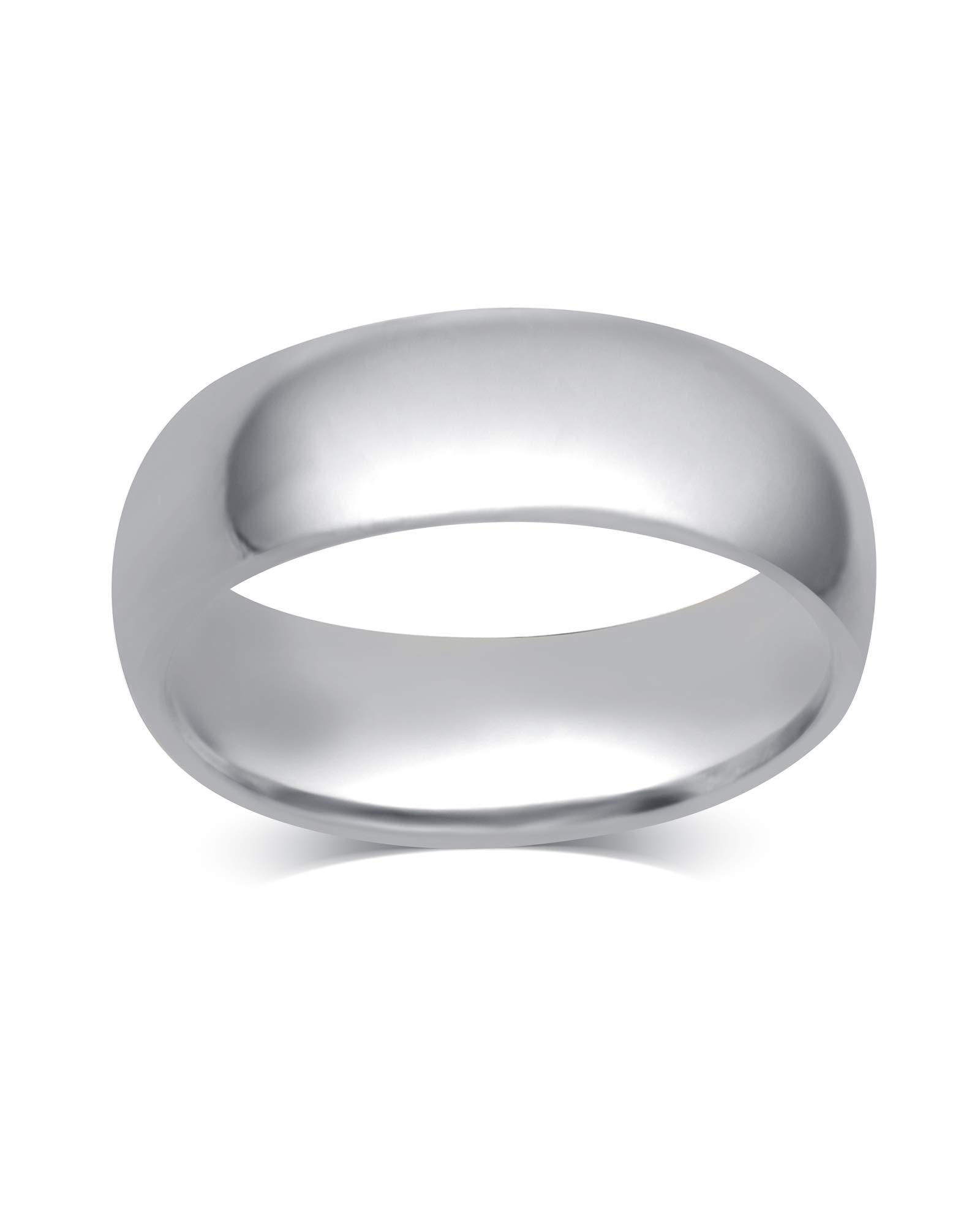 10K Solid Gold Comfort Fit Wedding Band - 2MM to 8MM High Polished Unisex Ring for Men & Women | Anniversary, Engagement, Promise Ring Gift | White Gold & Yellow Gold Options with Jewelry Box