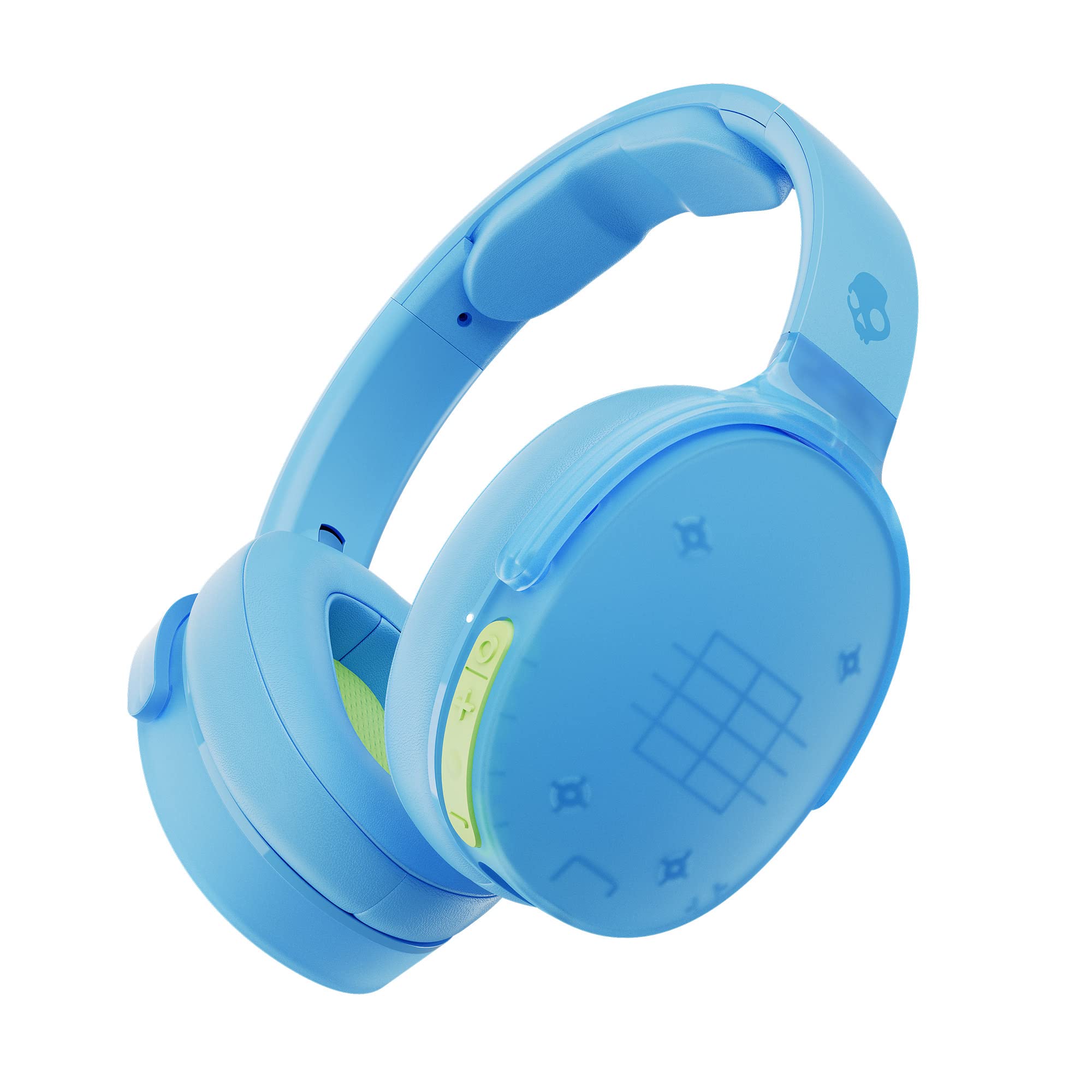 Skullcandy Hesh Evo Wireless Over-Ear Headphones with 36-Hour Battery & Built-in Mic - Clear (Discontinued) | Bluetooth Headset for iPhone, Android, Gaming & Travel