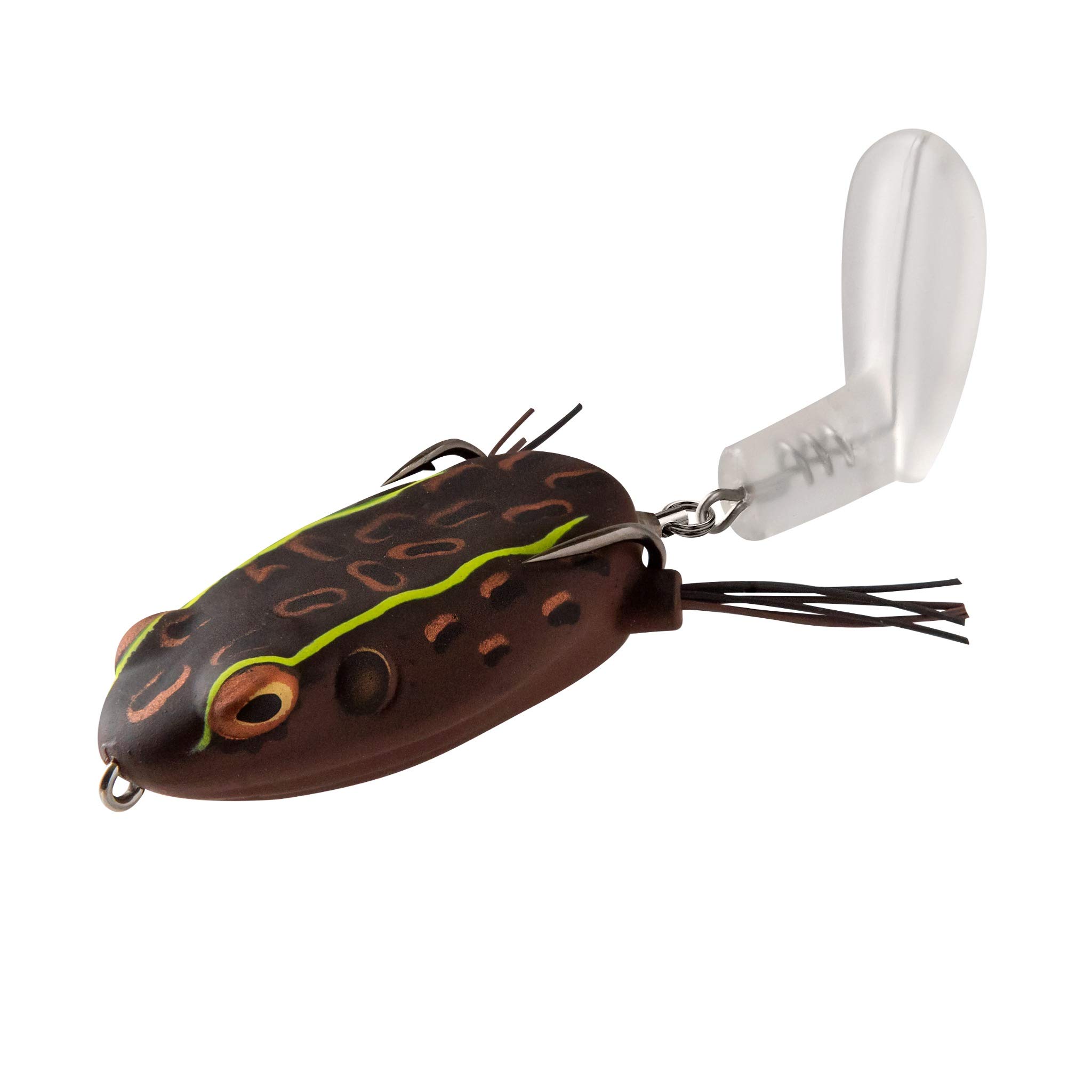 Booyah Toad Runner Jr Weedless Hollow Body Frog Lure - Topwater Bass Fishing Bait with Sharp Hooks - Perfect for Heavy Cover & Lily Pad Fishing