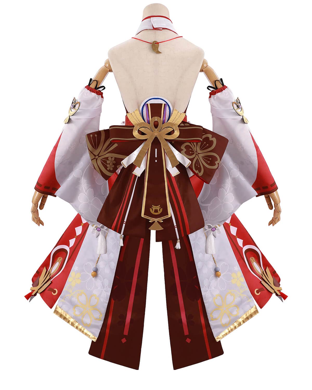 Premium Yae Miko Cosplay Costume Full Set - Genshin Impact Lady Yae Outfit for Halloween, Anime Conventions & Themed Parties