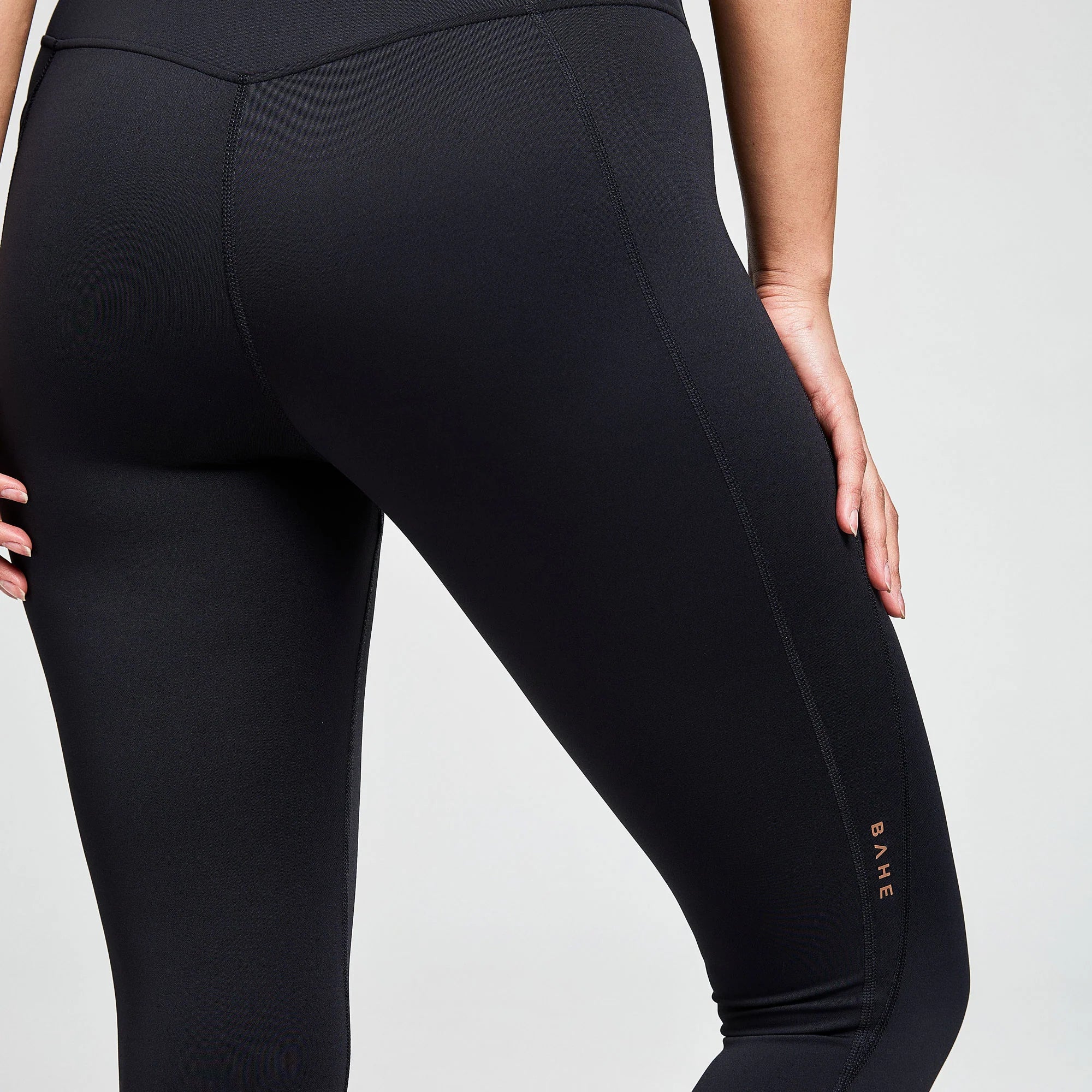 BAHE Attune Side Pocket Legging Full Length - High Waist Yoga Pants for Women, Black - Perfect for Workouts, Running, Yoga & Everyday Wear