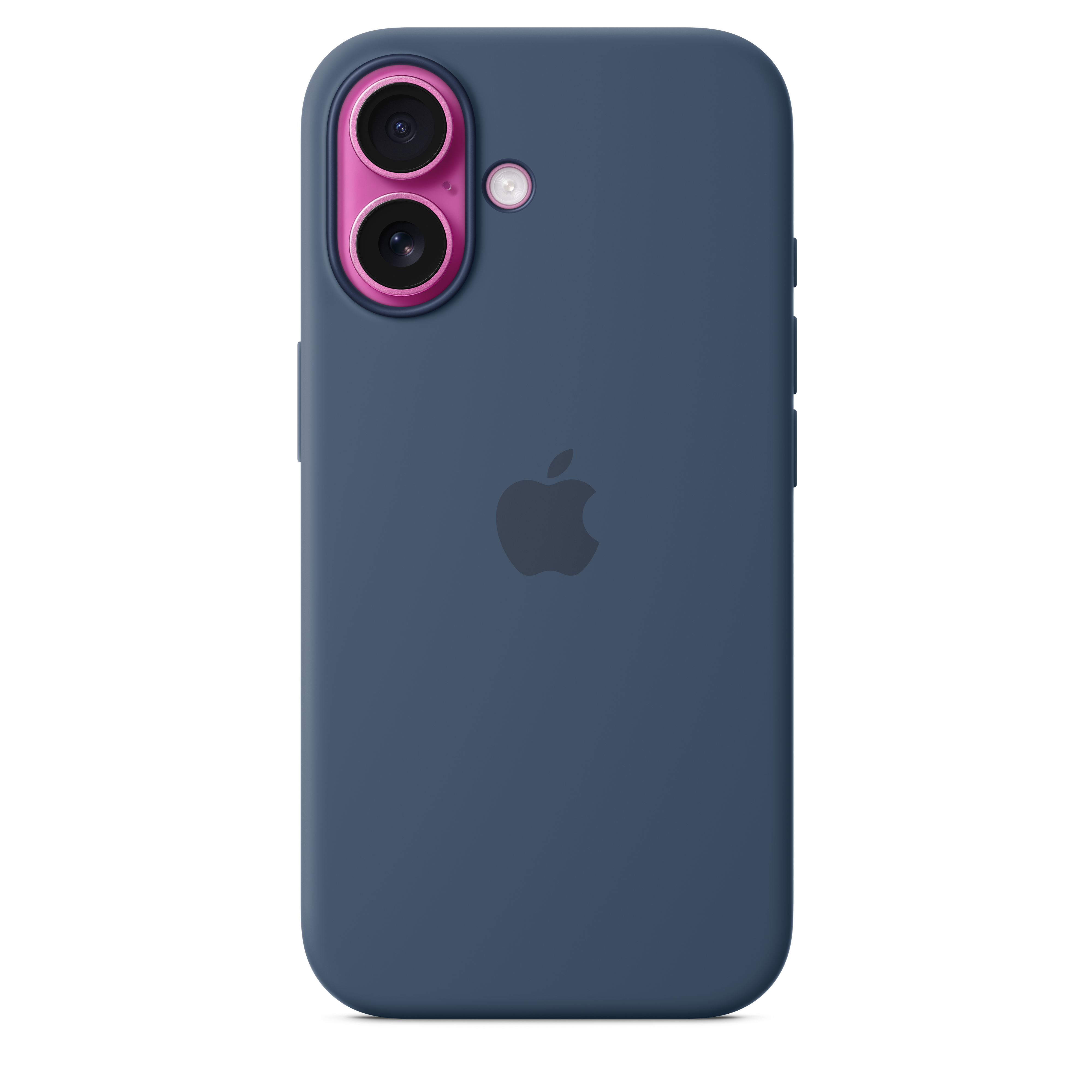 Magnetic Silicone Case for iPhone 16 with MagSafe - Denim Blue | Slim Protective Cover for Everyday Use & Wireless Charging