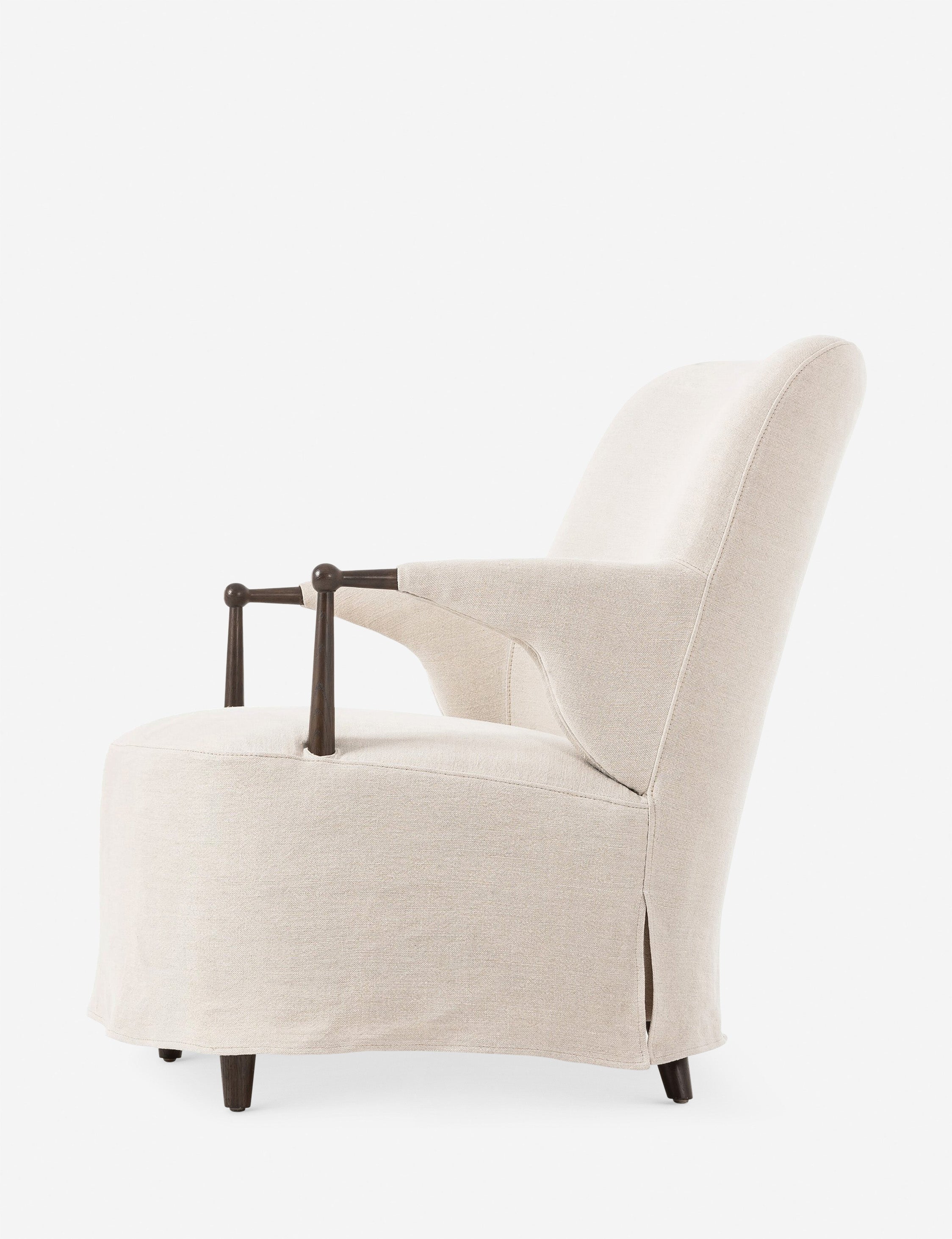 Brently Accent Chair by Amber Lewis x Four Hands - Modern Upholstered Lounge Chair for Living Room, Bedroom & Office Decor - Perfect for Reading Nook or Cozy Corner
