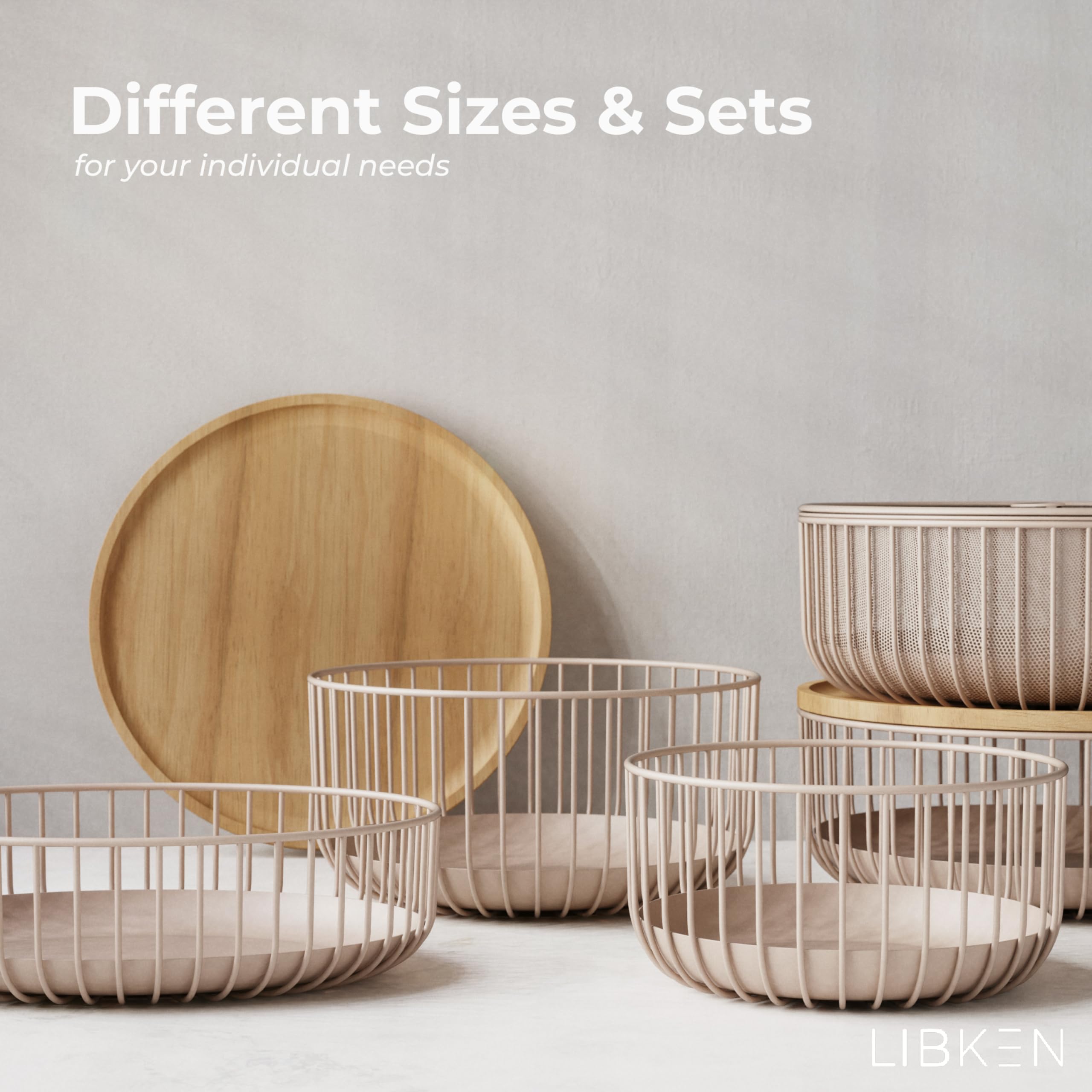 Stainless Steel Fruit Bowl with Mesh Lid & Basket - Kitchen Countertop Organizer for Fruits, Vegetables, Snacks & Bananas - Durable Display Holder for Fresh Produce Storage - Perfect for Pantry, Dining Table or Party Serving