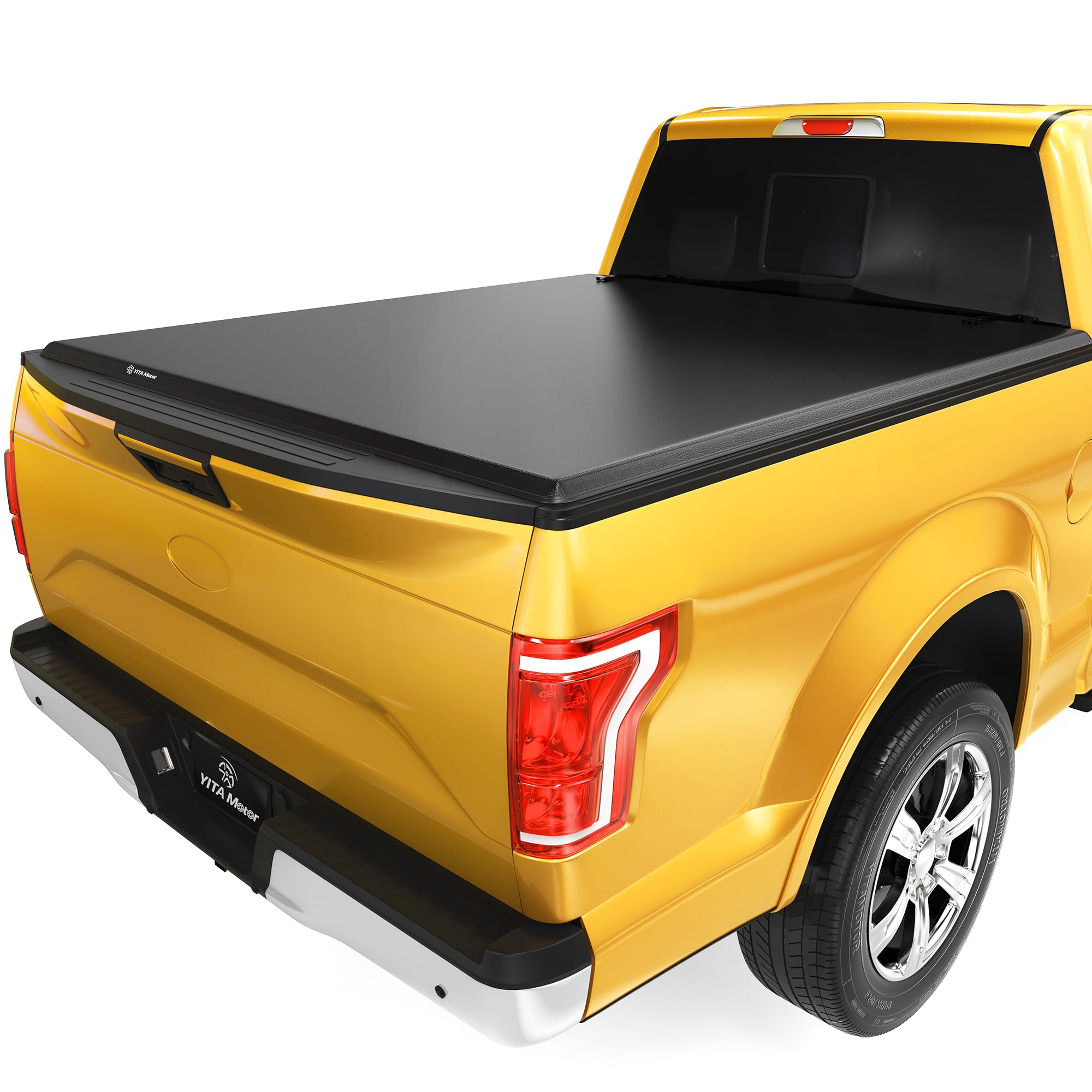 YITAMOTOR Soft Tri-Fold Truck Bed Tonneau Cover for 2015-2025 Ford F-150 6.5 ft Bed | Waterproof & Durable | Easy Installation | Perfect for Hauling, Camping & Outdoor Adventures