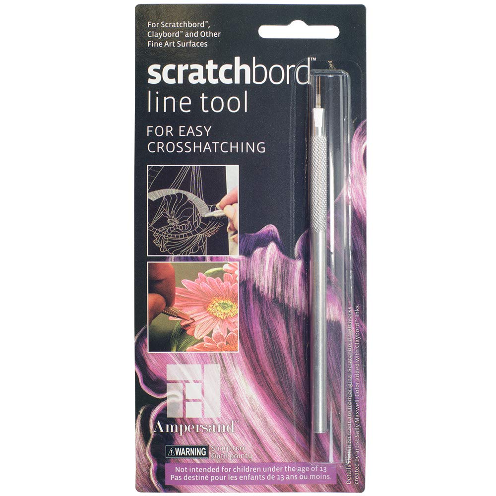 Ampersand Art Supply Scratchbord Line Tool - Professional Scratchboard Art Tool for Detailed Etching & Drawing | Perfect for Artists, Illustrators & Crafters