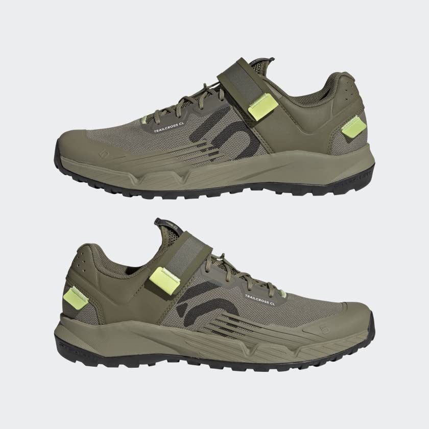 adidas Men's 5.10 Trailcross Clip-in Cycling Shoes - Green | Mountain Bike & Trail Running Sneakers for Outdoor Adventures