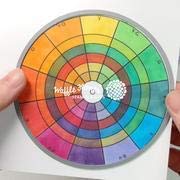 Waffle Flower Color Wheels Matching Die Set for Card Making & Scrapbooking - Perfect for DIY Crafts, Paper Projects, and Handmade Greeting Cards