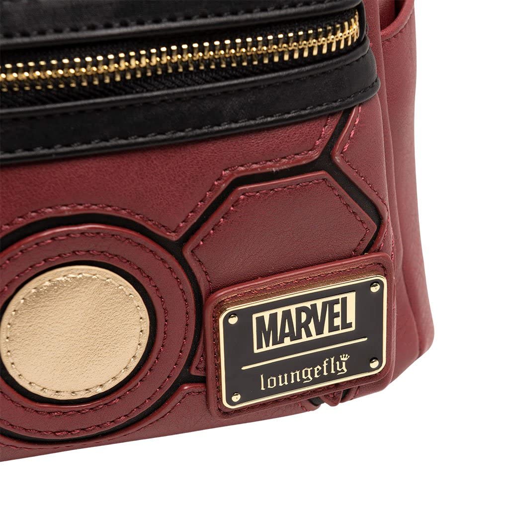 Loungefly Marvel Iron Man Cosplay Mini Backpack - Official Licensed Superhero Design for Collectors & Fans | Perfect for Comic Con, Halloween & Everyday Use