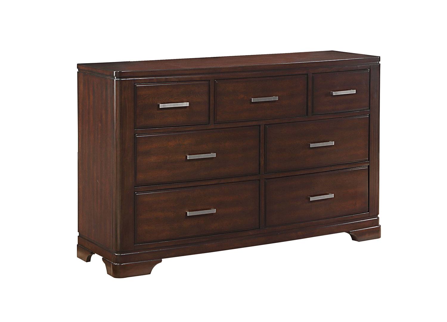 Arista 6-Piece Twin Storage Bedroom Set - Brown Cherry Finish for Small Spaces & Guest Rooms | Space-Saving Bedroom Furniture with Built-In Storage