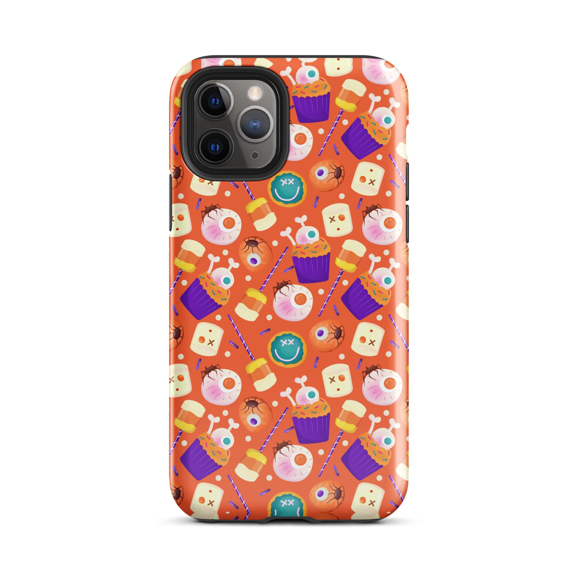 Halloween Trick or Treat Premium Shockproof iPhone Case - Cute Pumpkin Design for iPhone 14/13/12 Pro Max - Perfect for Halloween Parties, Costume Events & Spooky Decorations