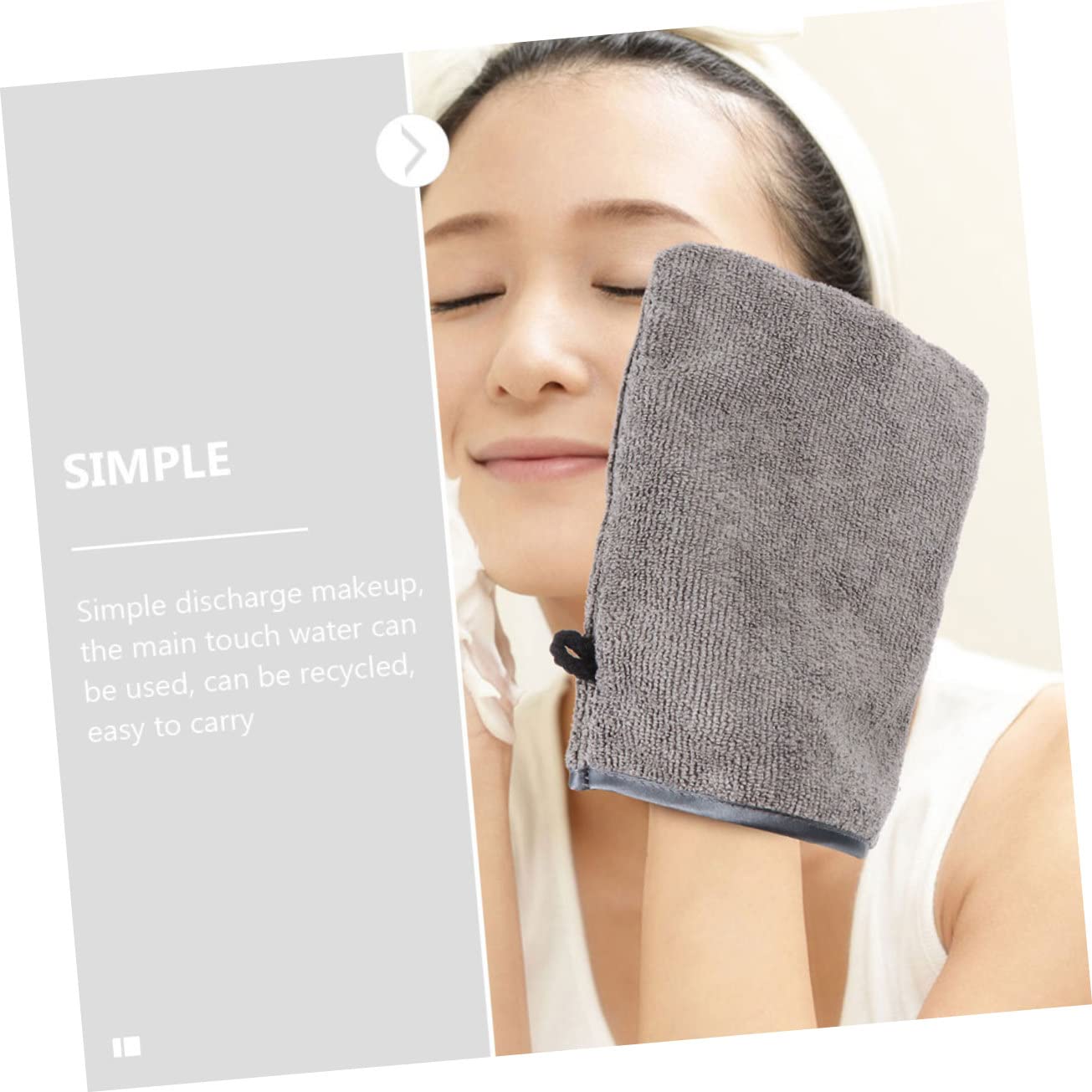 Soft Face Mitts for Makeup Removal & Facial Cleansing | Gentle Exfoliating Gloves for Skincare Routine | Perfect for Spa, Travel & Daily Use