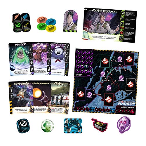 Ghostbusters: Blackout Board Game - Fun Family Strategy Game for Adults & Kids | Perfect for Game Nights, Parties & Halloween Events