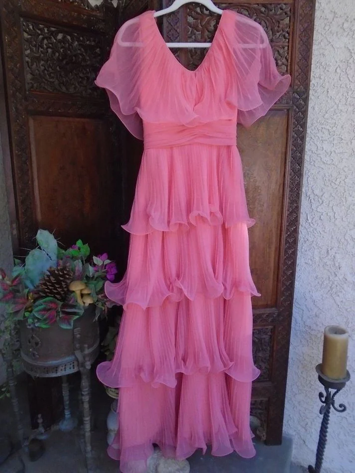 Elegant A-Line Pink Pleated Long Prom Dress for Formal Party & Evening Gala - J3504 | Perfect for Homecoming, Prom Night, and Special Occasions