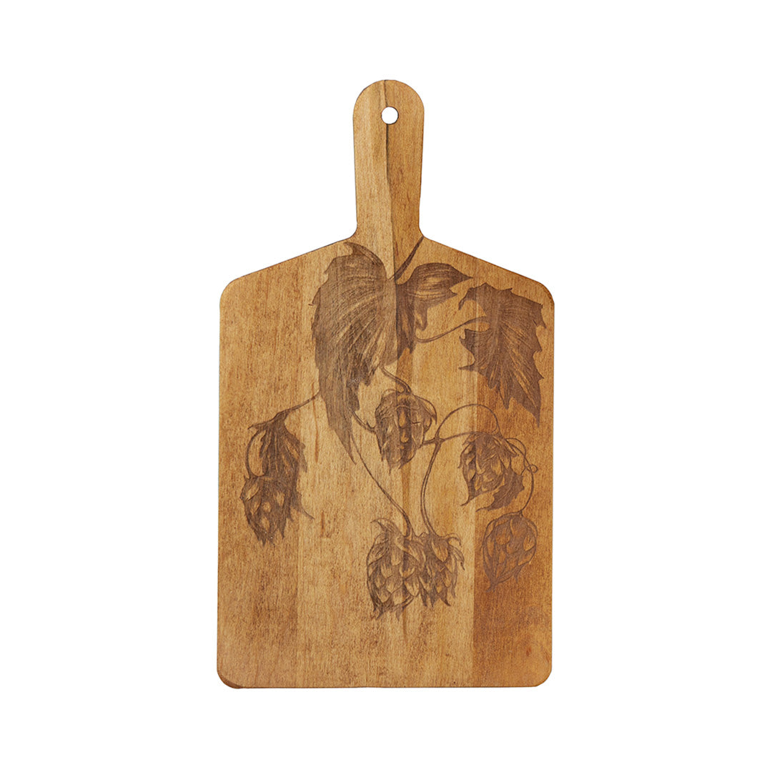 Premium Hops Cheese Board Set - Handcrafted Wooden Charcuterie Platter for Cheese, Fruits & Charcuterie - Perfect for Entertaining, Wine Tasting & Holiday Gifting