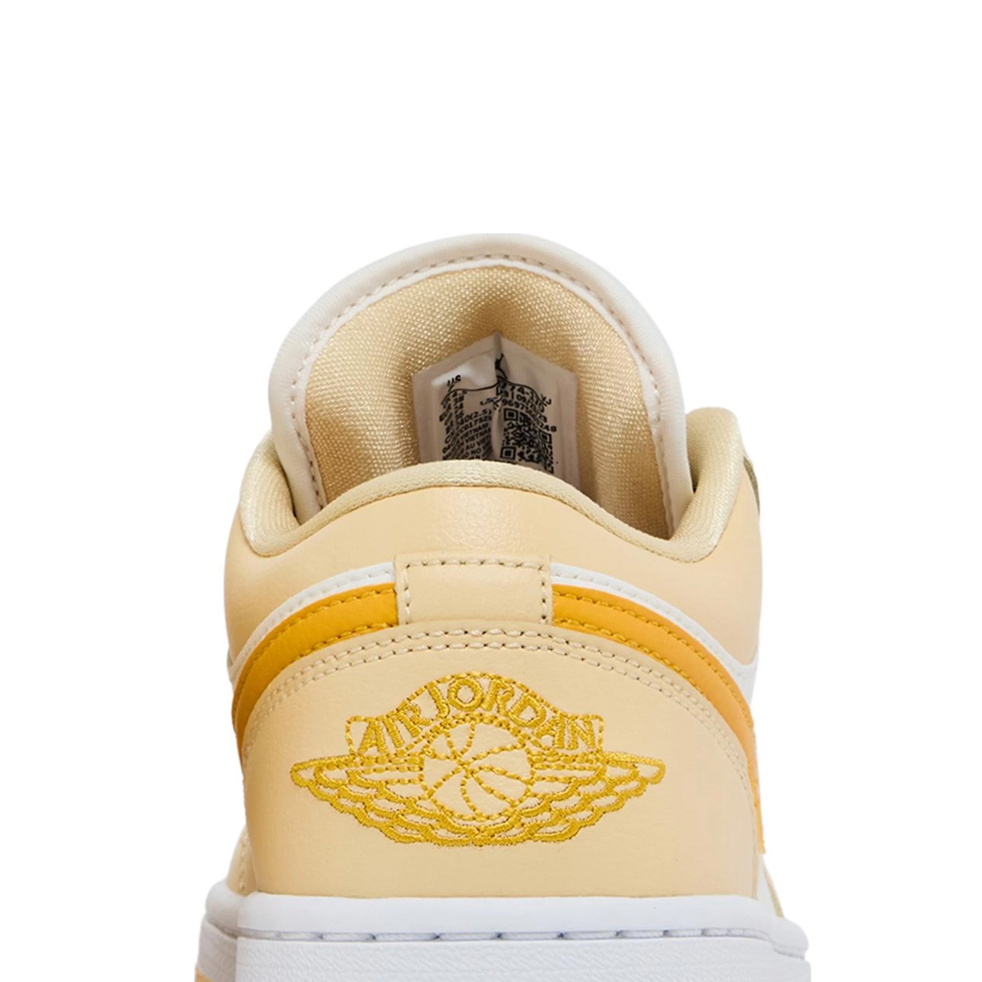 Air Jordan 1 Low 'Sail Yellow Ochre' Women's Sneakers (2024) - Retro Basketball Shoes for Casual Wear & Street Fashion