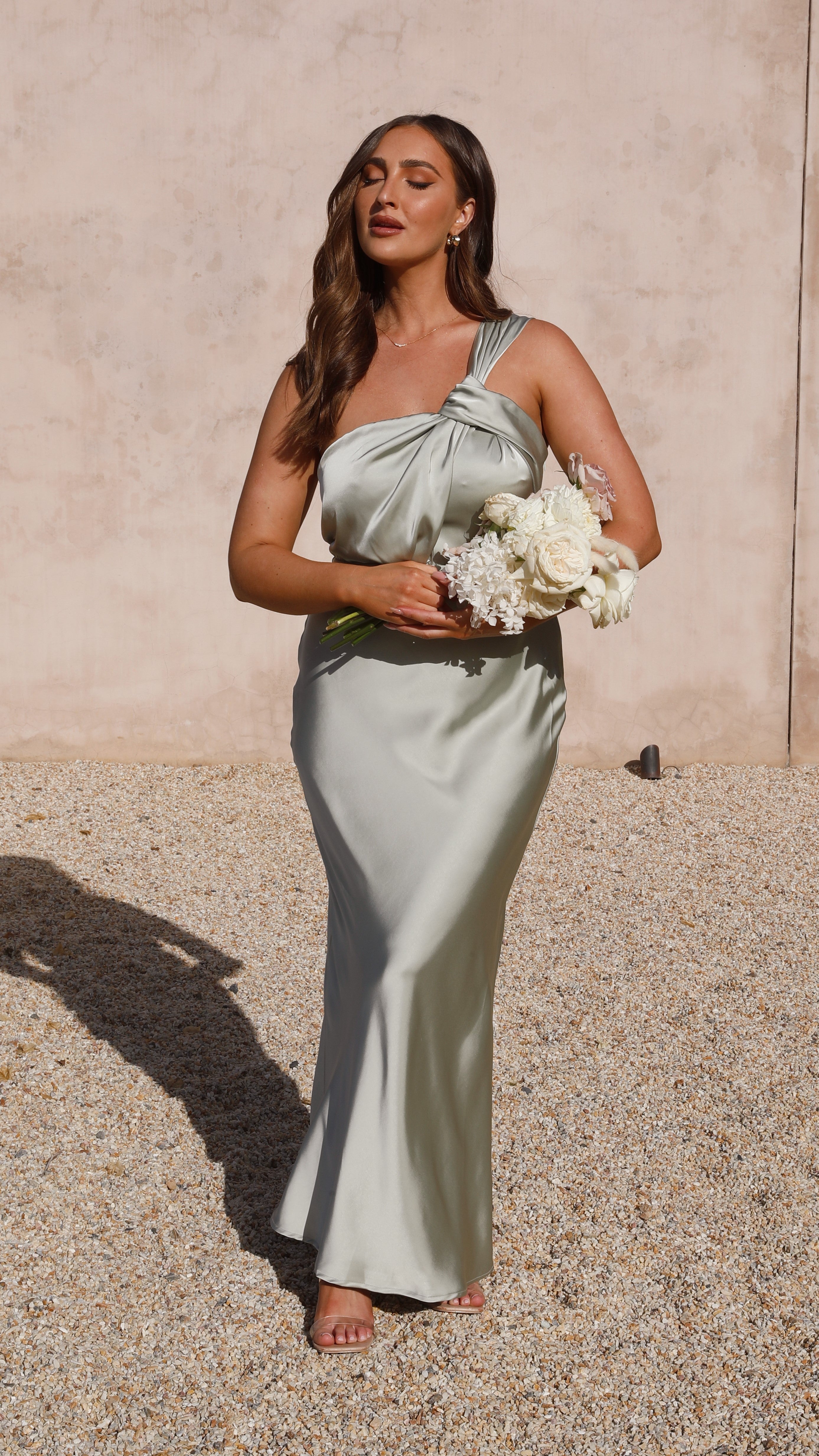 Greta Maxi Dress for Women - Olive Green Long Flowy Summer Dress - Perfect for Beach, Vacation, and Casual Outings