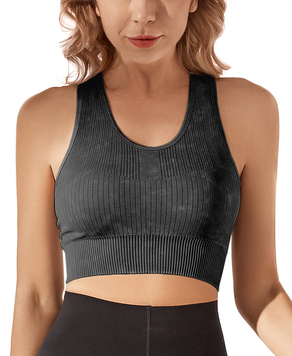 Tanhikmi Girls Training Bras - Longline Strappy Sports Bra with Removable Pads, Crop Tank Tops & Cami Bralette for Teens - Perfect for Yoga, Gym, Dance & Everyday Wear