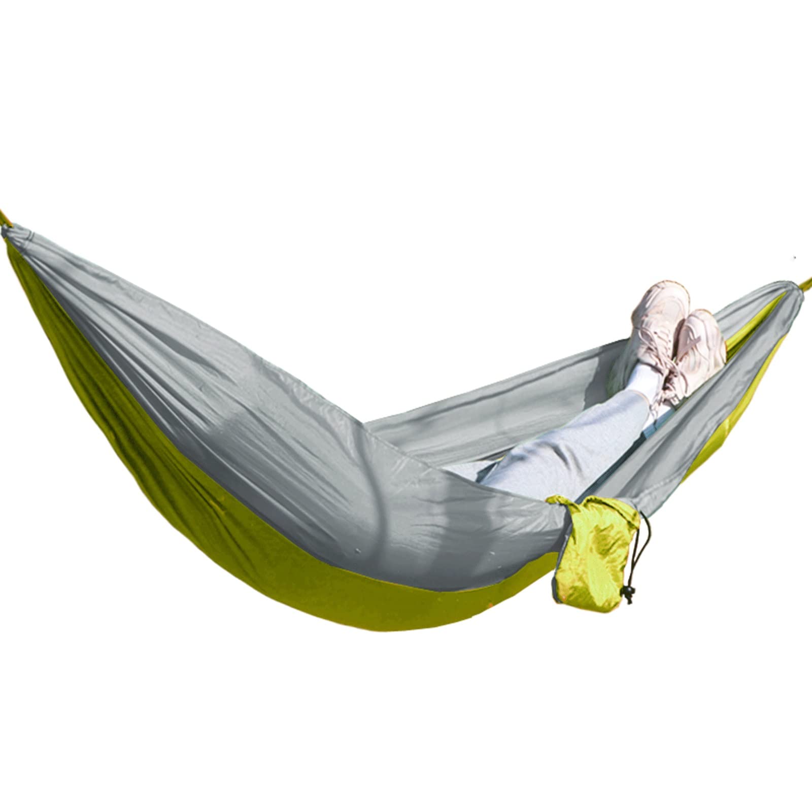 **MJJLT Double & Single Portable Camping Hammock - Lightweight Nylon Parachute Hammock for Backpacking, Travel, Beach, Backyard, Patio, Hiking - Perfect for Outdoor Adventures & Relaxation (Color: C, Size: 280cm x 140cm)**
