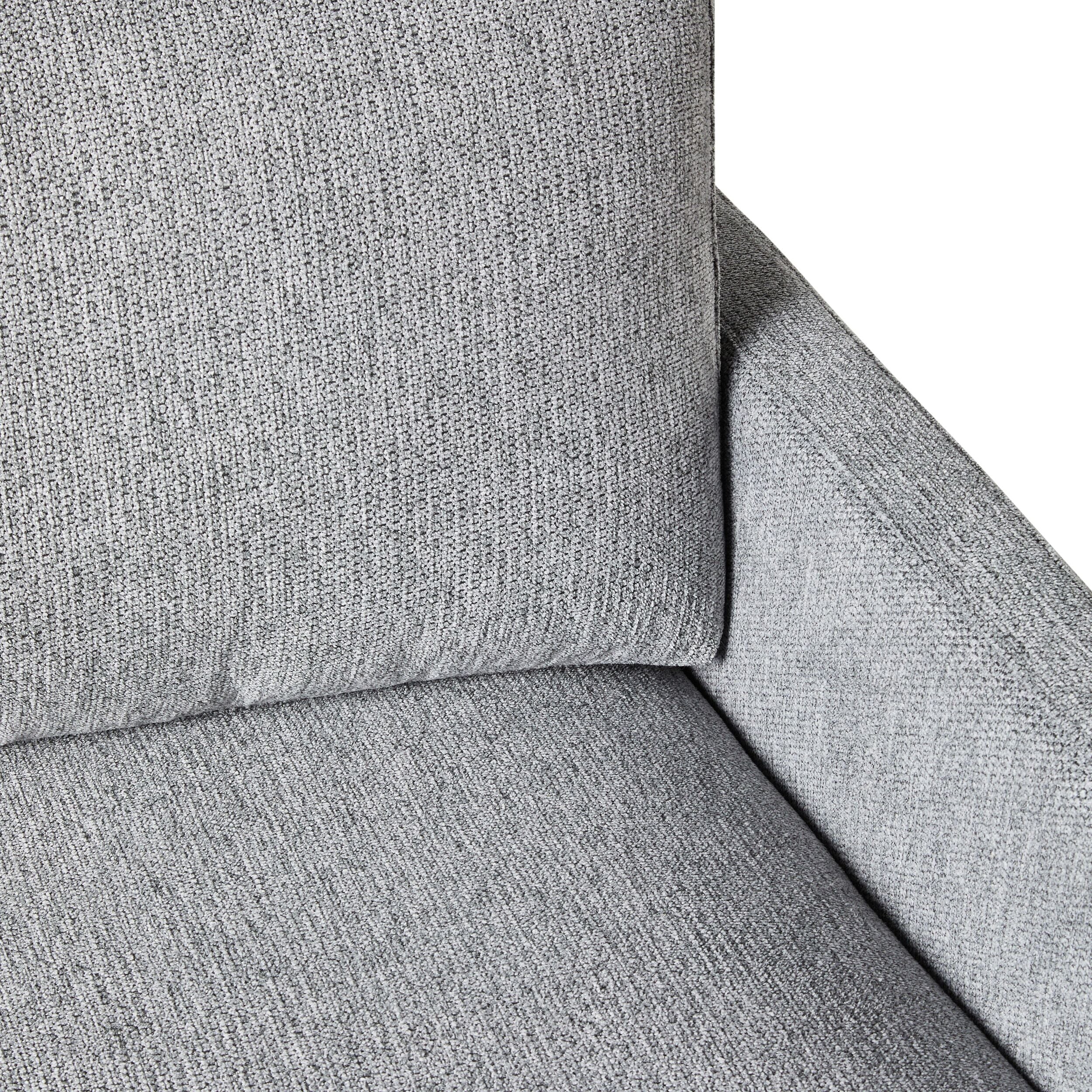 Boden 3-Seater Sofa - Sorrento Shadow Gray Fabric Couch for Living Room, Lounge & Apartment | Modern Comfortable Sectional Sofa for Home Decor