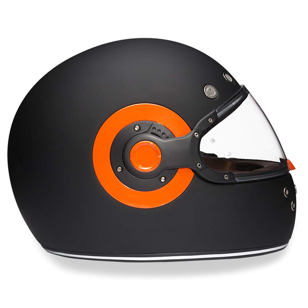 Vintage Daytona DOT Motorcycle Helmet - Retro Full Face for Cruisers & Scooters - Riding Safety Gear