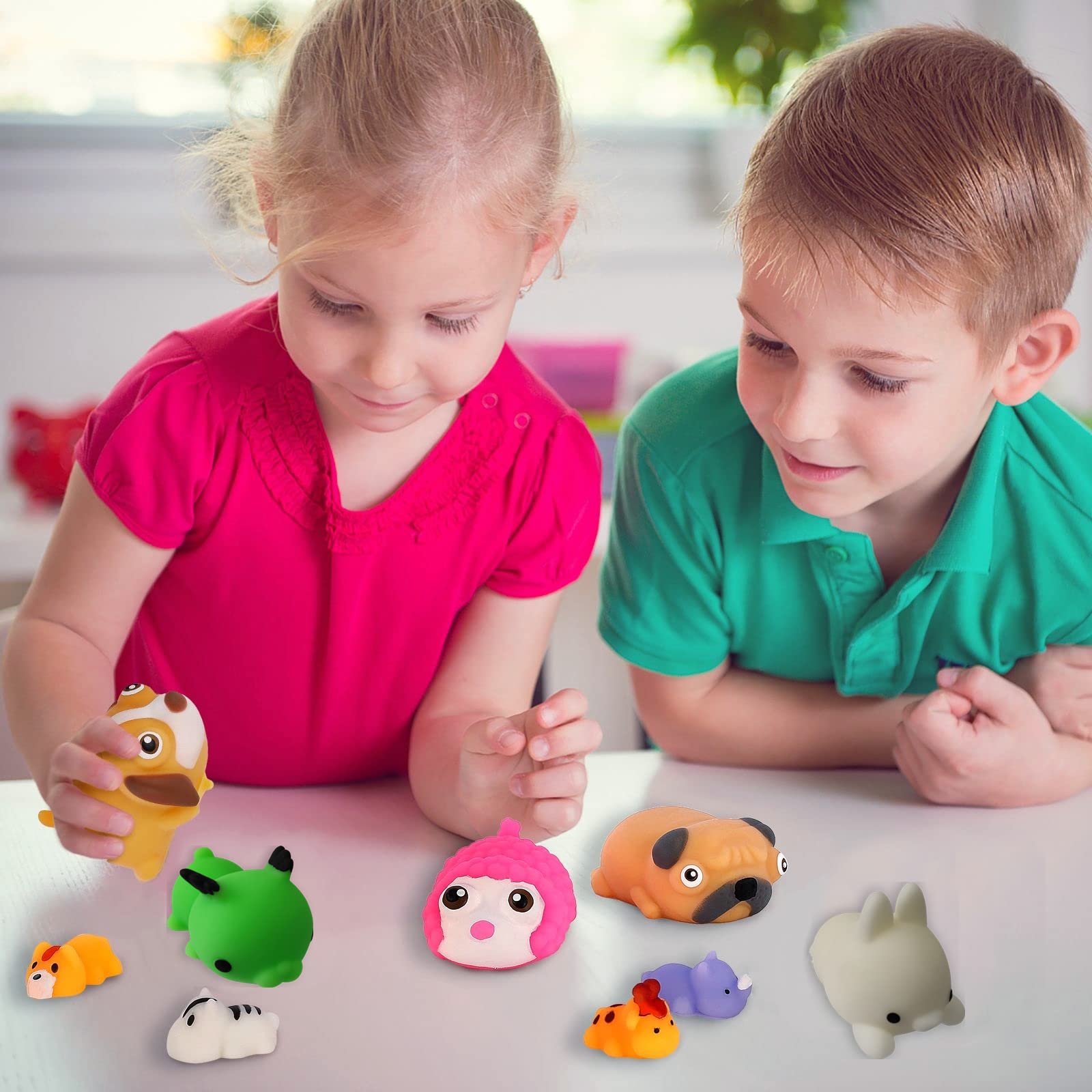 **8 Pack Giant Mochi Squishy Animals - Super Soft Stress Relief Toys for Kids, Party Favors & Sensory Play - Perfect for Birthday Gifts, Classroom Rewards & Relaxation**