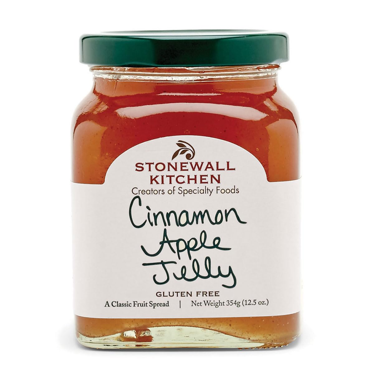 Stonewall Kitchen Cinnamon Apple Jelly - 13 oz Jar, All-Natural Fruit Spread for Toast, Pancakes & Cheese Boards - Perfect Breakfast & Brunch Gift