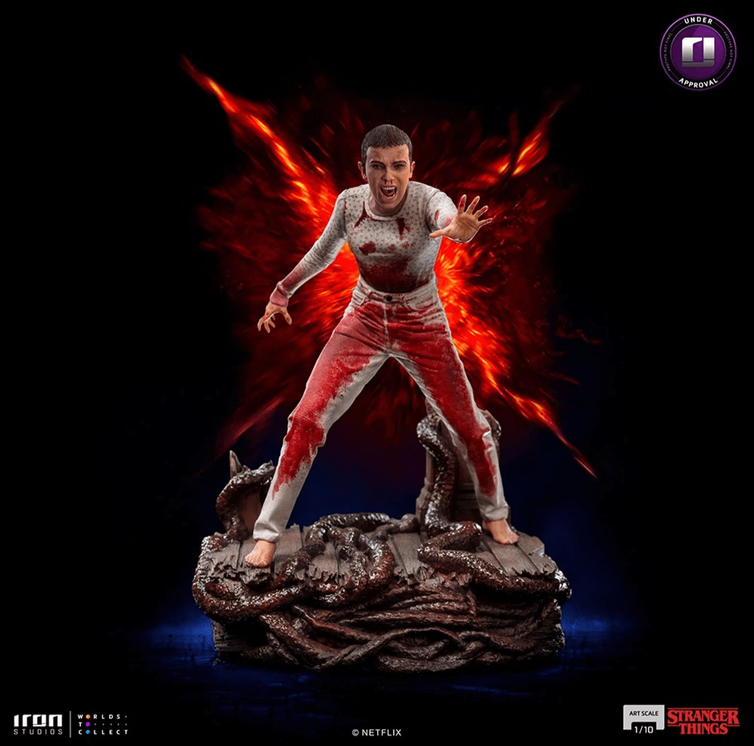Iron Studios Stranger Things Eleven Art Scale 1/10 Statue - Premium Collectible Figure for Fans & Home Decor
