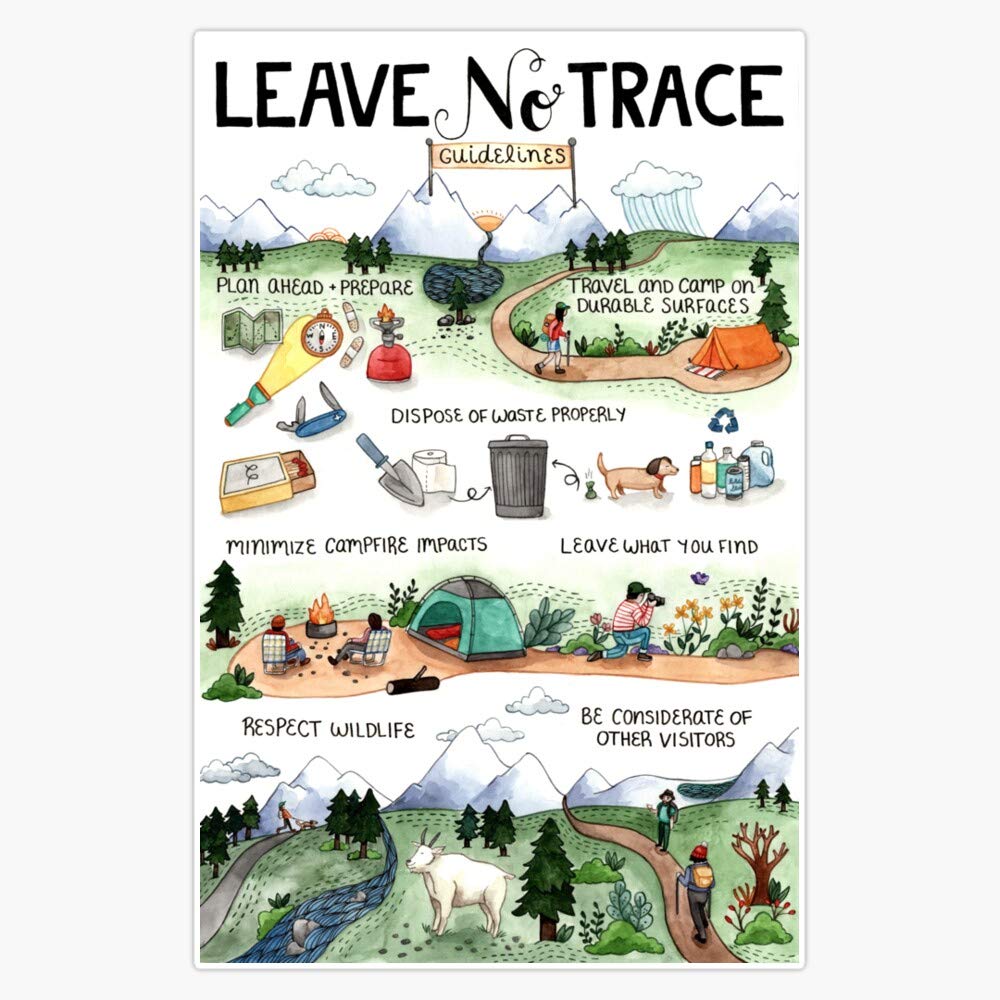 Leave No Trace Vinyl Waterproof Sticker - 5