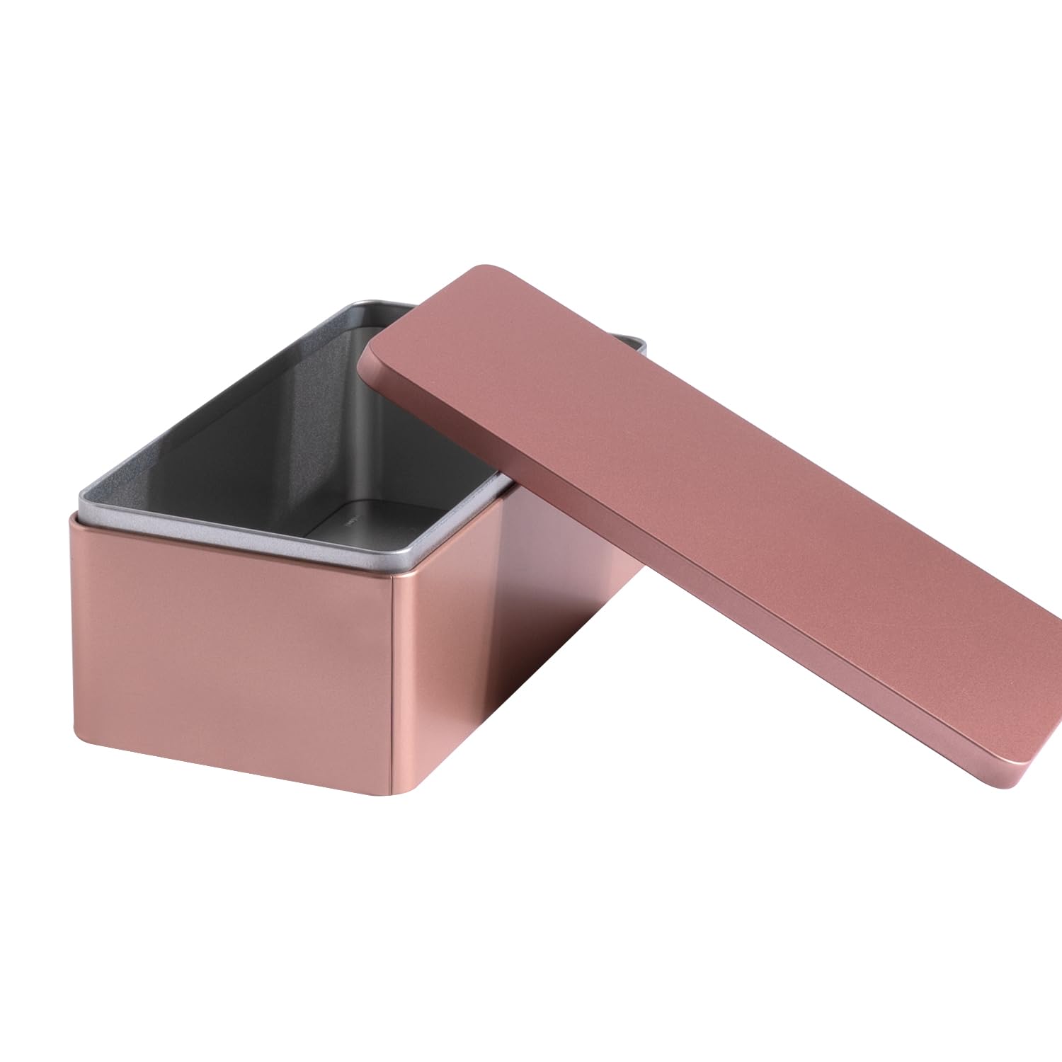 Airtight Metal Food Storage Containers with Lids - Rose Gold Kitchen Pantry Organization Tin Box for Dry Food, Spices, Tea, Coffee & Baking Supplies | Perfect for Home, Office & Camping Use
