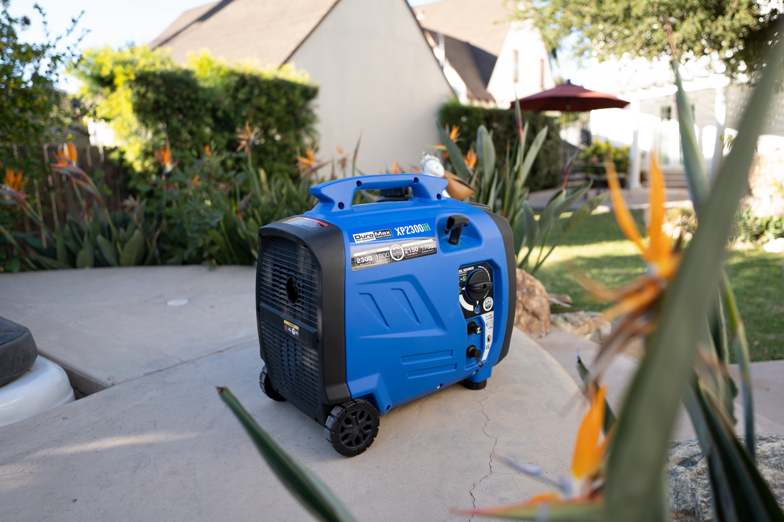 2300W Dual Fuel Portable Inverter Generator with CO Alert - Gas & Propane Powered for Camping, RV, Home Backup & Outdoor Power Supply