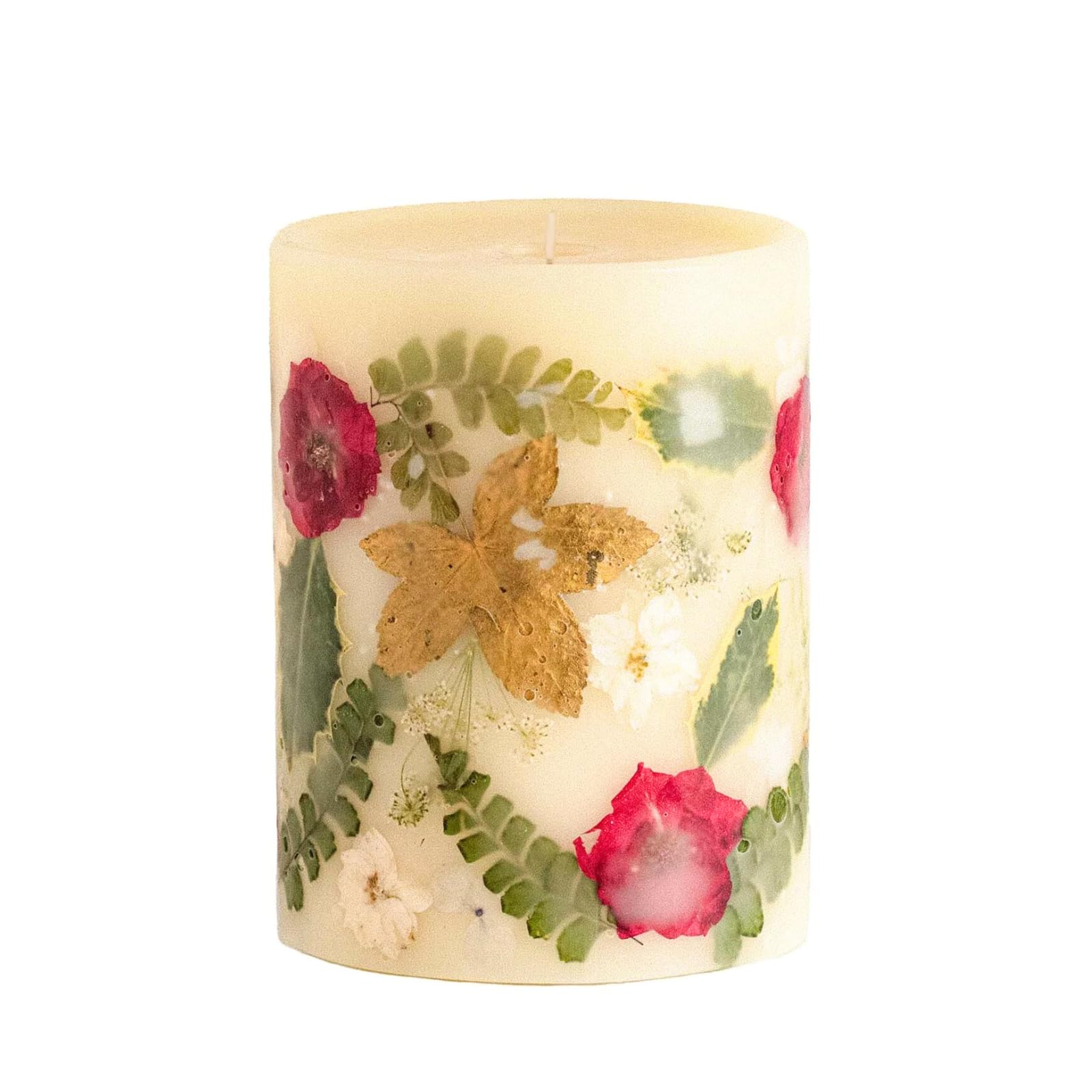 Rosy Rings Botanical Candle - Red Currant Cranberry Scent | Luxury Aromatherapy Soy Wax Candle with Lemon, Cranberry, Currant, Cedar & Ginger Notes | 200-Hour Burn Time, 6.5