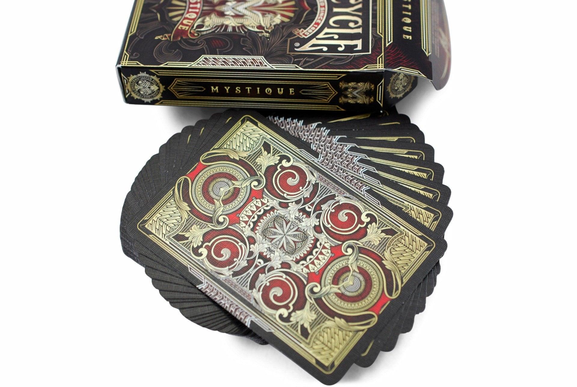 Bicycle® Mystique Playing Cards - Premium Poker Cards for Magic Tricks, Cardistry & Game Nights - Perfect for Professional Magicians, Card Players & Collectors