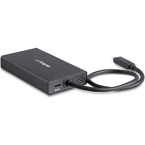 StarTech.com DKT30CHPD USB C Multiport Adapter with Power Delivery (PD) - 4K HDMI, Gigabit Ethernet, USB 3.0 Hub - Black - Perfect for MacBook Pro, Dell XPS & Home Office Setup