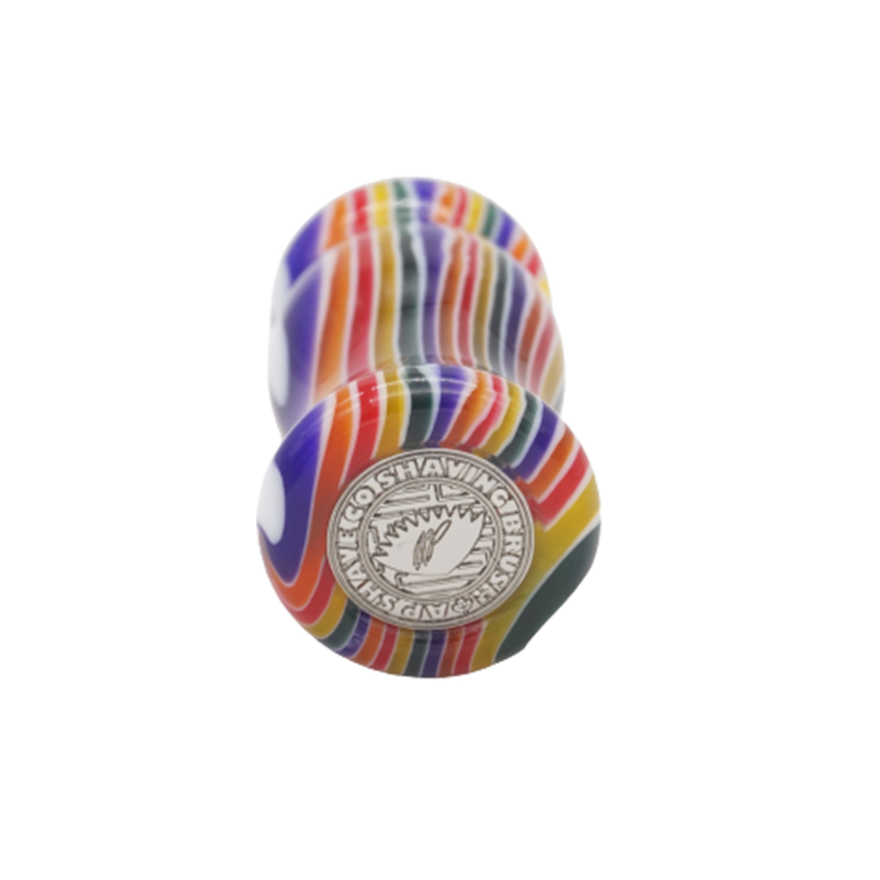 Premium Handcrafted Candy Stripe Shaving Brush Handle - Fits 24mm & 26mm Knots - Perfect for Wet Shaving & Luxury Grooming Gifts