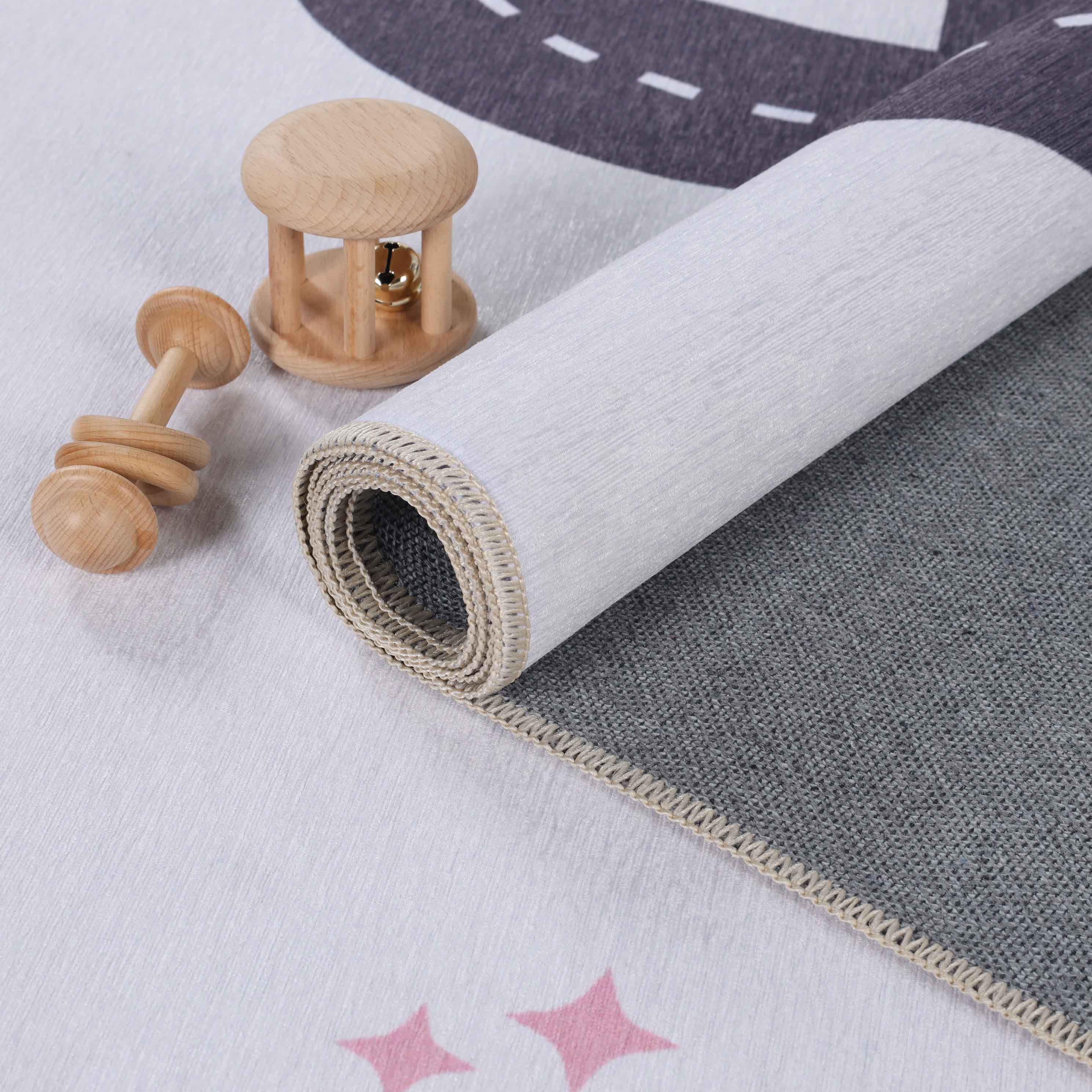 Non-Slip Kids Playroom Rug - Washable Nursery Carpet for Indoor Play Areas | Safe & Soft Floor Mat for Toddlers & Children's Rooms