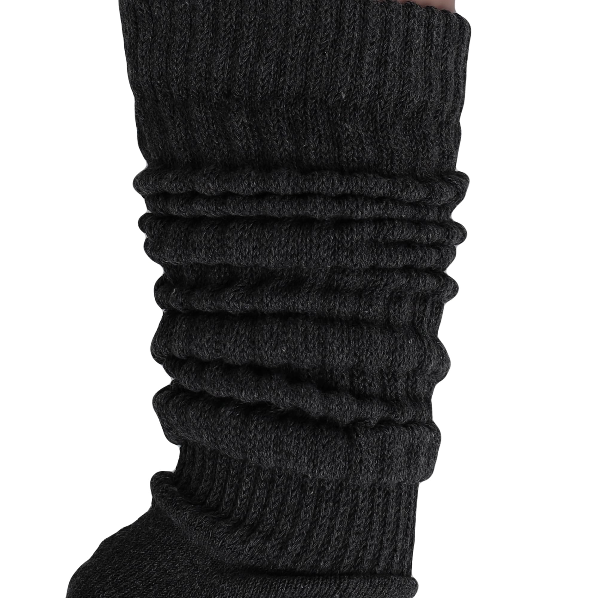 American Made Slouch Socks - Extra Long Cotton Knee High Scrunch Socks for Women & Men | Heavy Warm Winter Socks for Casual Wear, Lounge, Boots & Cold Weather Outfits