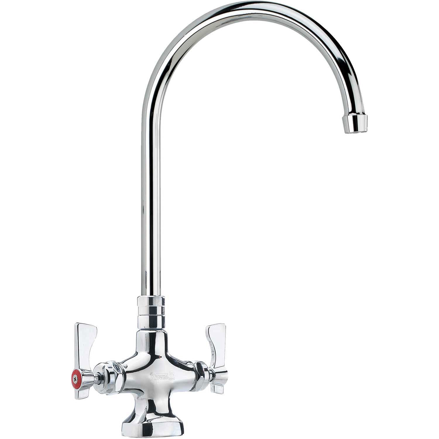 Krowne Royal Series Single Deck Mount Pantry Faucet - 6 Inch Gooseneck Spout, Stainless Steel Kitchen Sink Faucet (Model 16-301L) - Perfect for Small Kitchens, Wet Bars, and RVs