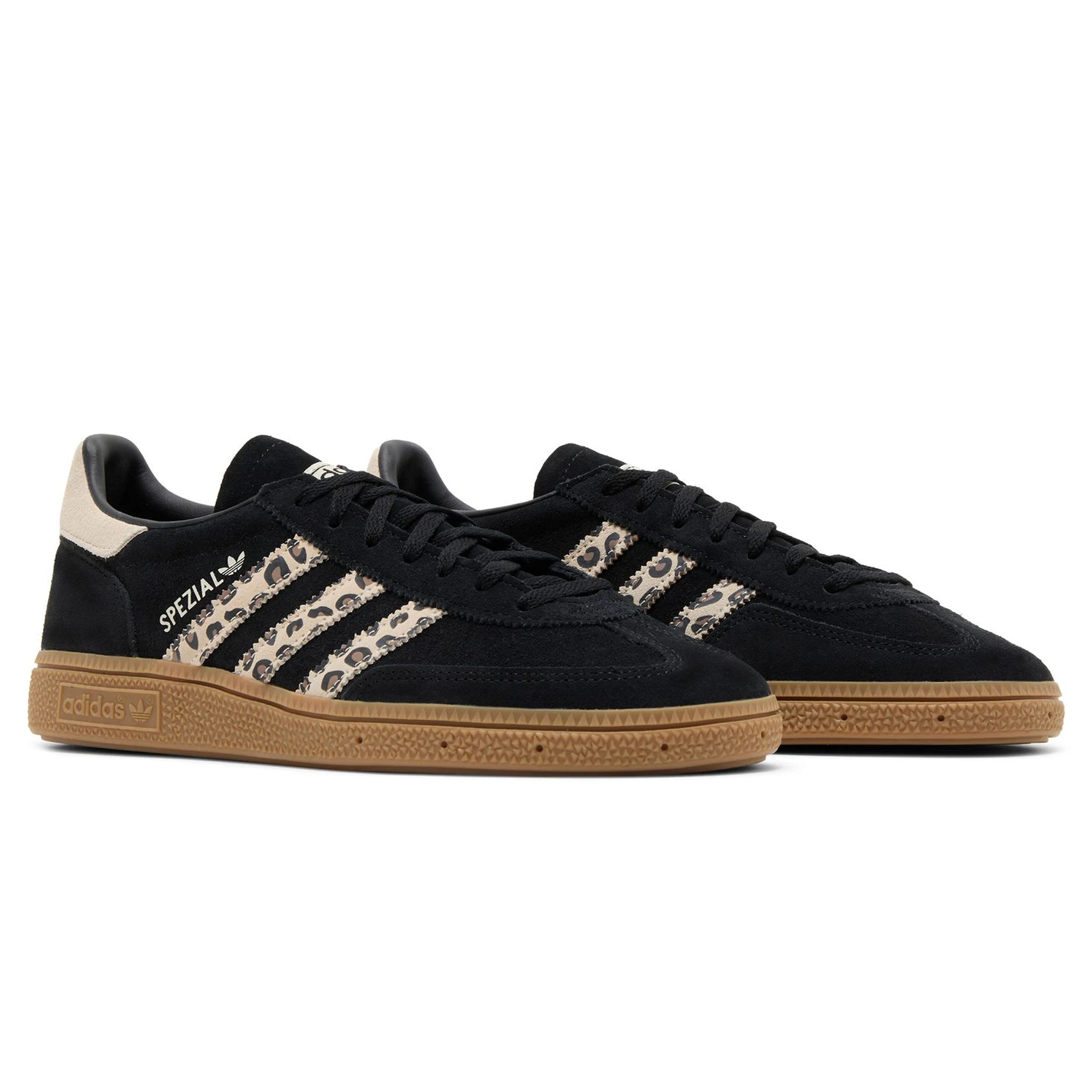 Adidas Handball Spezial Women's Sneakers - Black Wonder Leopard Print - Retro Sports Shoes for Casual Wear & Street Style Fashion