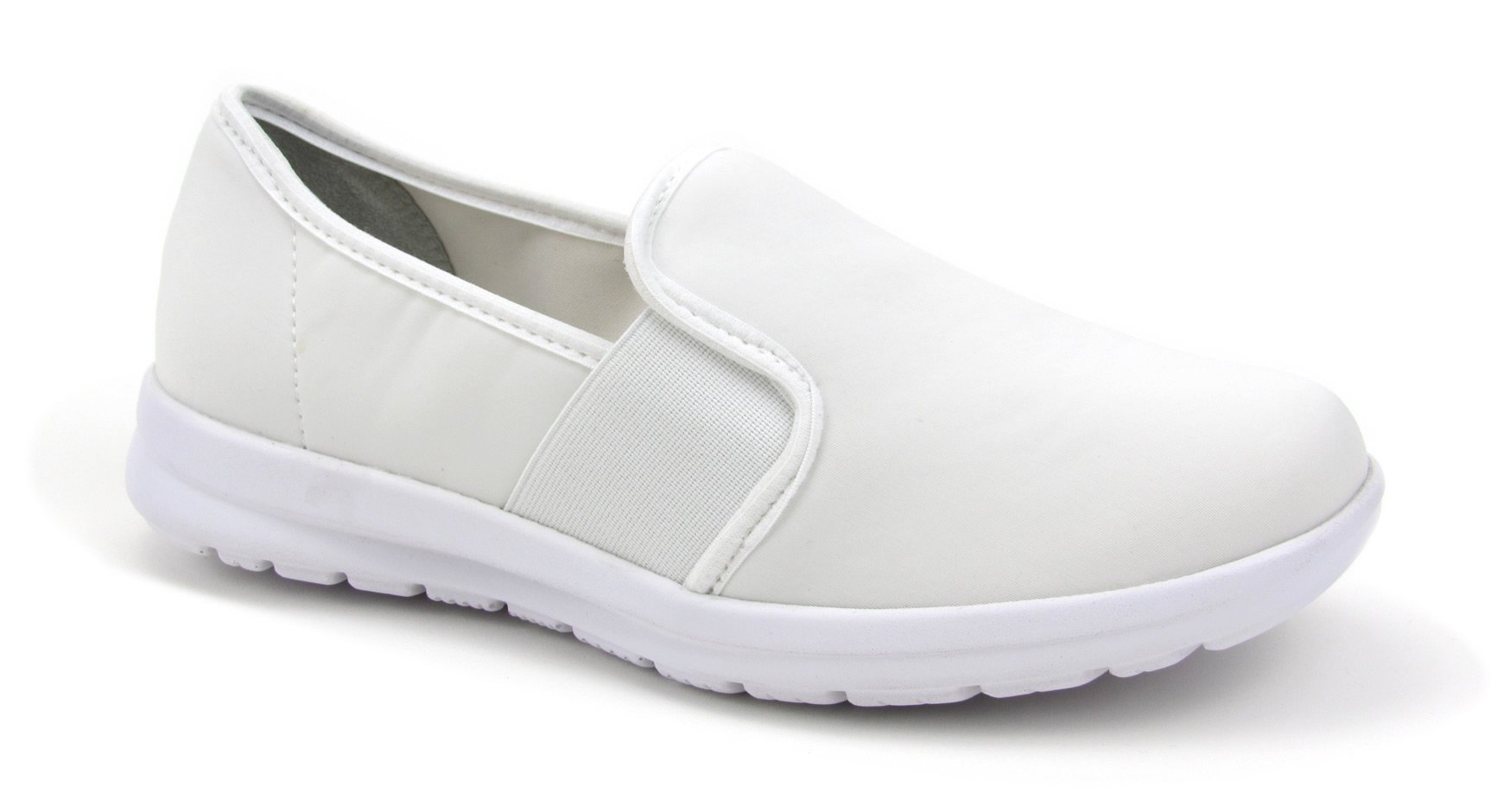 Comfortable Women's Memory Foam Nursing Shoes - Breathable Elastic Slip-On Flats with Printed Design - Florence Sunny Style for Nurses, Healthcare Workers & All-Day Wear