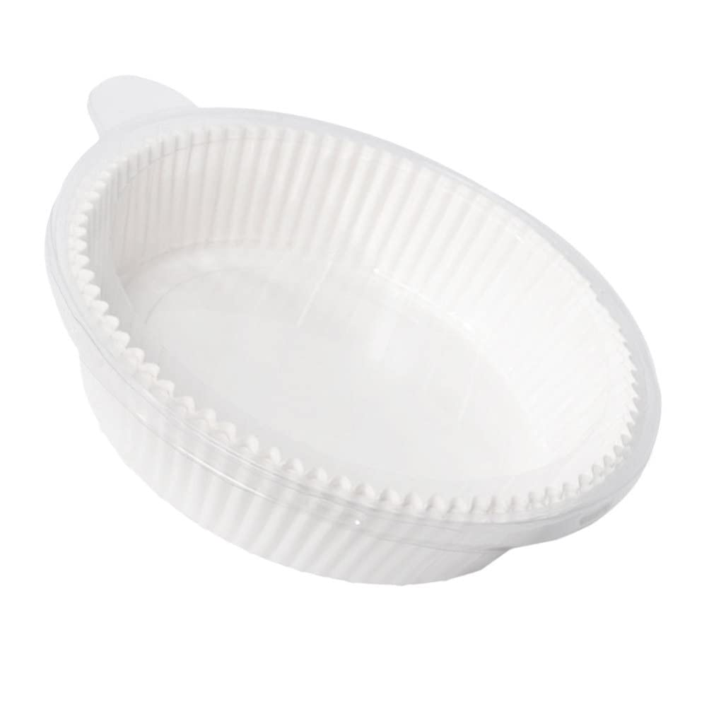Non-Stick Air Fryer Parchment Paper Liners - 50 Unperforated Round Sheets for Baking, Roasting & Microwave | Disposable Air Fryer Accessories for Healthy Cooking & Easy Cleanup