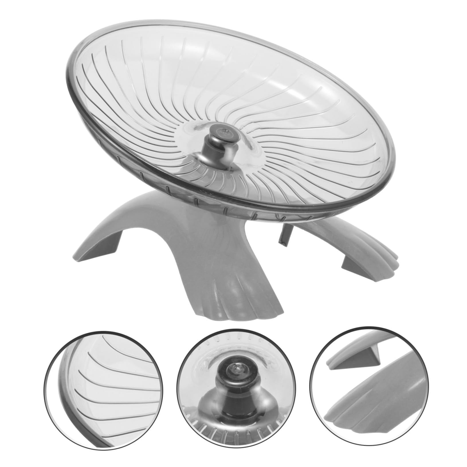 Balacoo 1Pc Hamster Flying Saucer Wheel - Exercise Toy for Guinea Pigs, Gerbils, Hedgehogs & Small Pets - Durable Plastic Small Animal Running Wheel for Cage Play & Fitness - Perfect for Hamster Wheels, Critter Toys & Pet Supplies