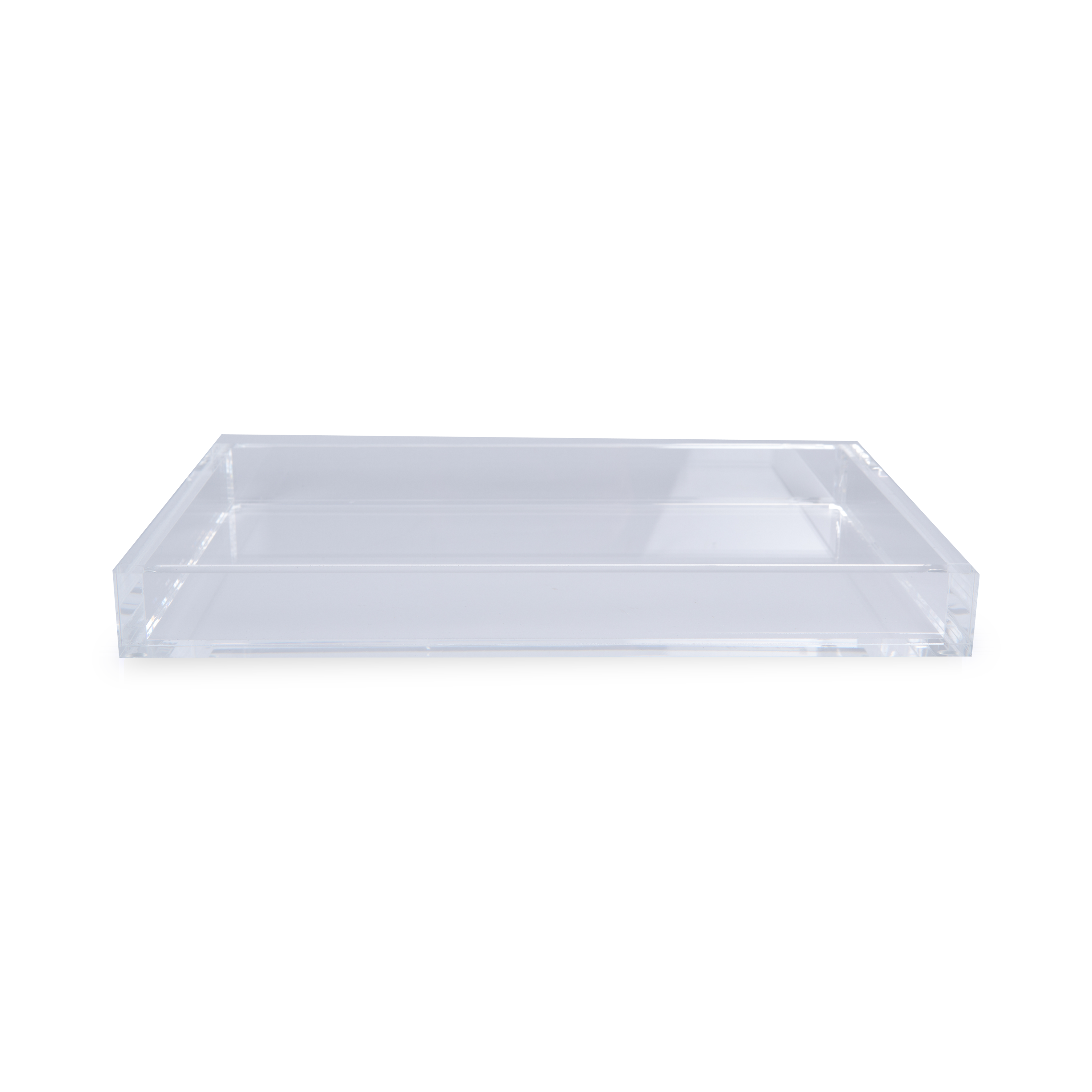Clear Acrylic Serving Tray - Modern Square Appetizer Plate for Dining, Entertaining & Home Decor - Perfect for Parties, Weddings & Kitchen Organization