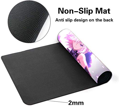 Fate Stay Night Anime Mouse Pad - Large Gaming Desk Mat for Computer & Keyboard - Saber Alter Fate Grand Order Design - Perfect for PC Gaming & Office Work