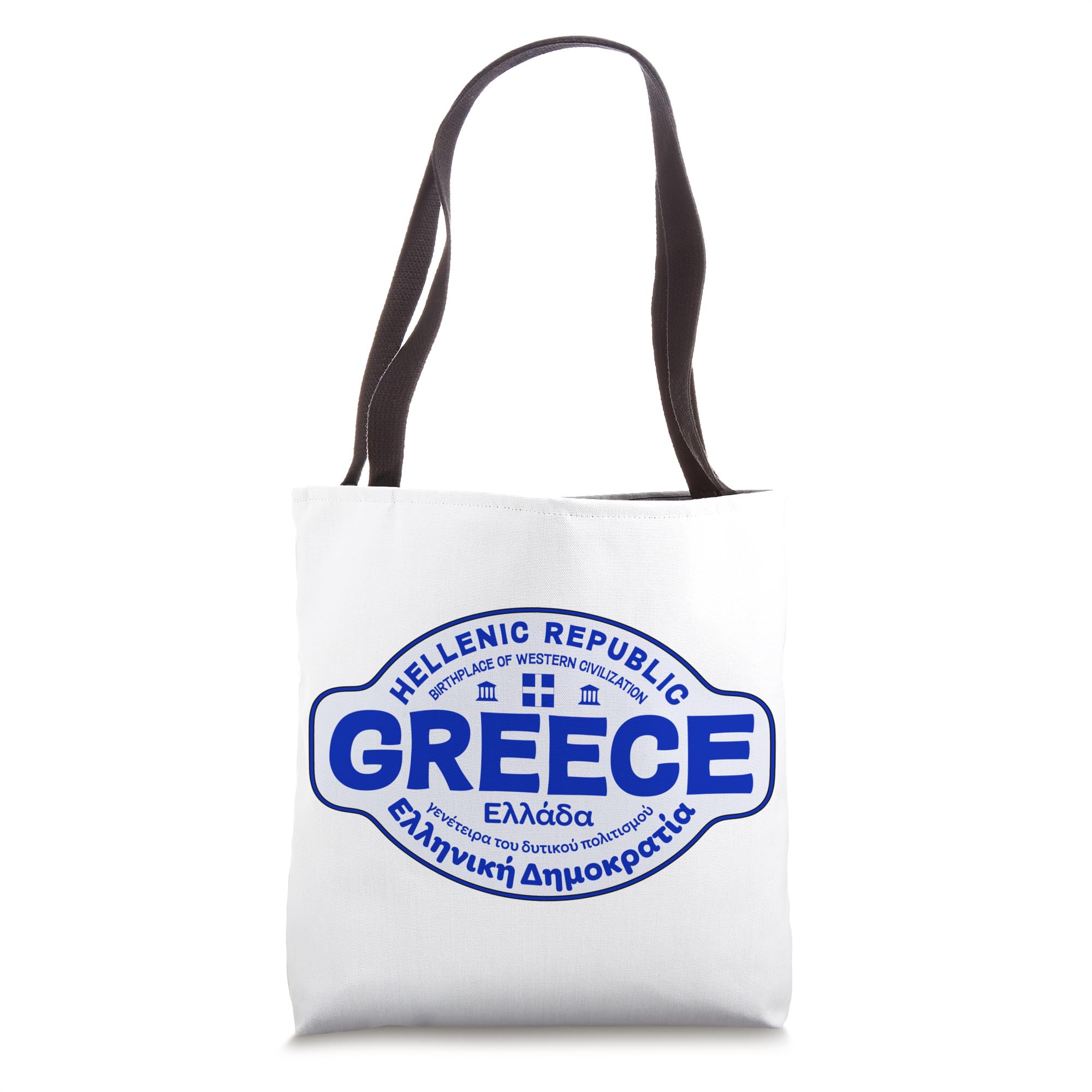 JCombs: Stylish Greece Themed Tote Bag - Durable Canvas Beach Bag for Women - Perfect for Travel, Shopping & Daily Use