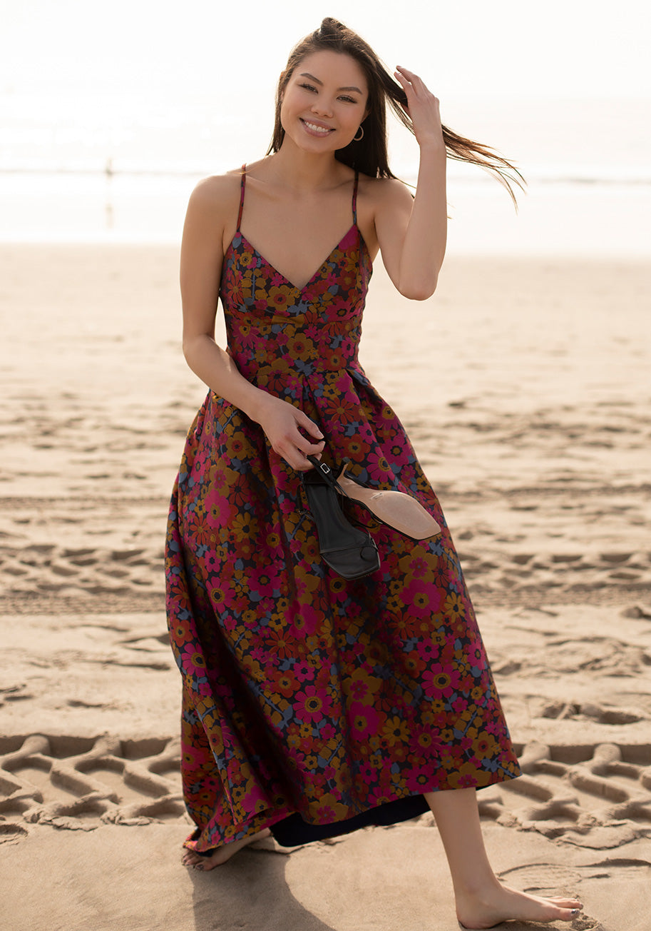 ModCloth x Hutch Suit Your Fancy High Low Dress | Flowy Women's Cocktail Dress for Parties, Weddings & Special Occasions