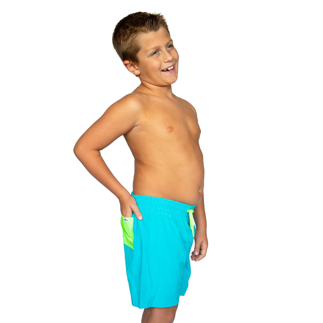Boys' Reef Shorts - Quick-Dry Swim Trunks for Beach, Pool & Summer Outdoor Activities