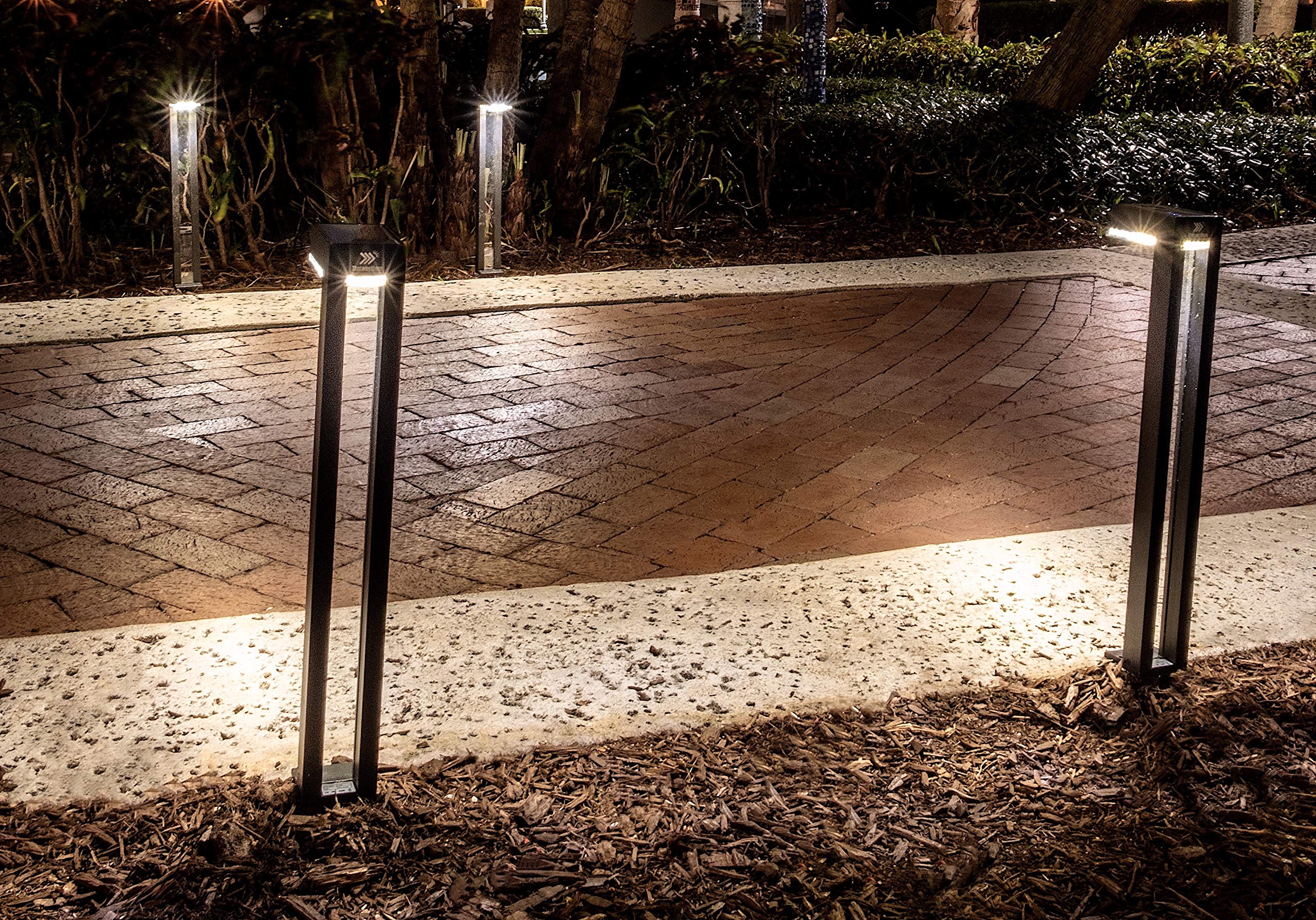 Thatwaythere 2 Pack Solar Pathway Lights Outdoor - 80 Lumens Waterproof LED Garden Lights with Wide Coverage for Yard, Driveway, Backyard - Perfect for Landscape Lighting, Walkways & Patio Decor